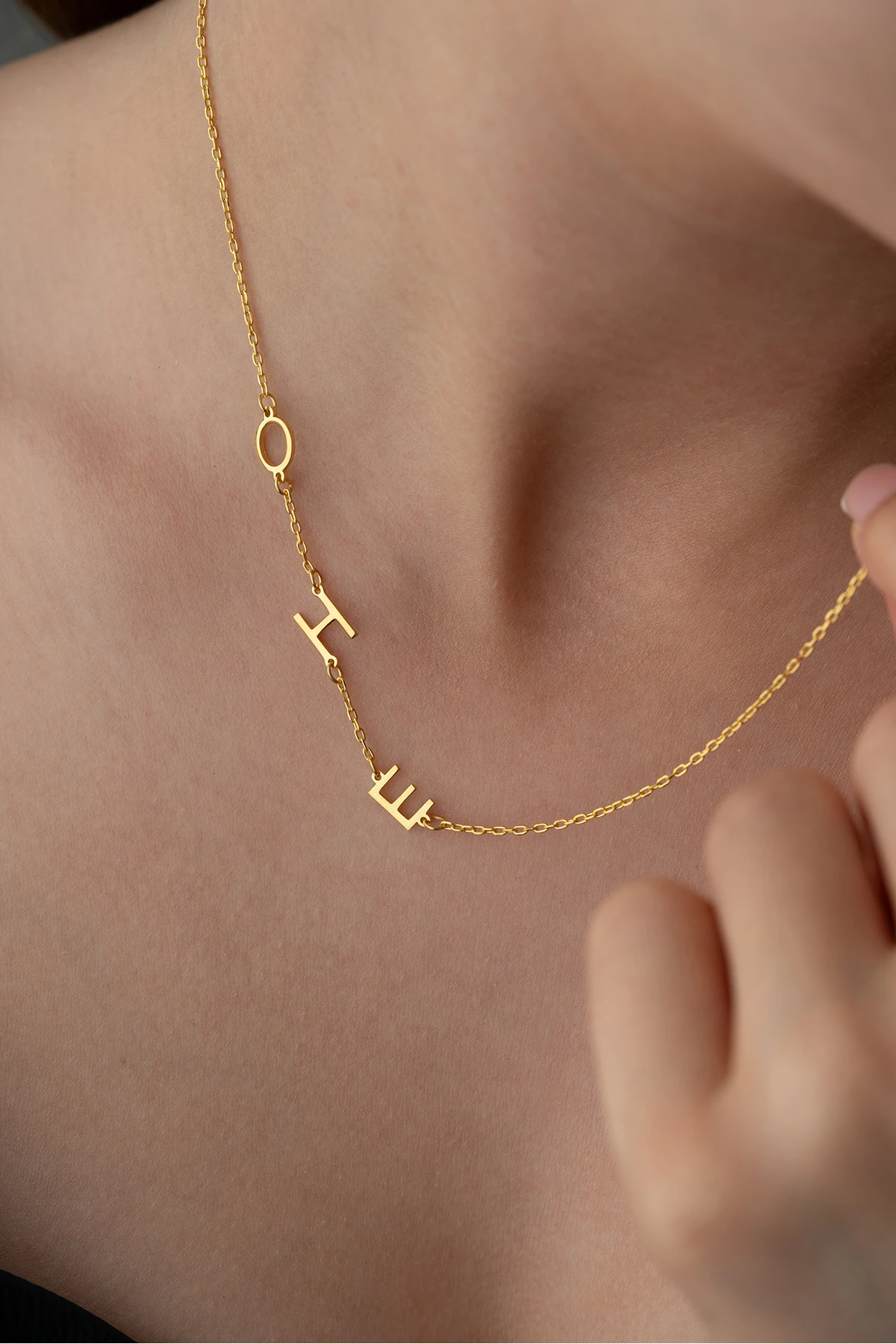 Gümüş Kişiye Özel Harf Kolye