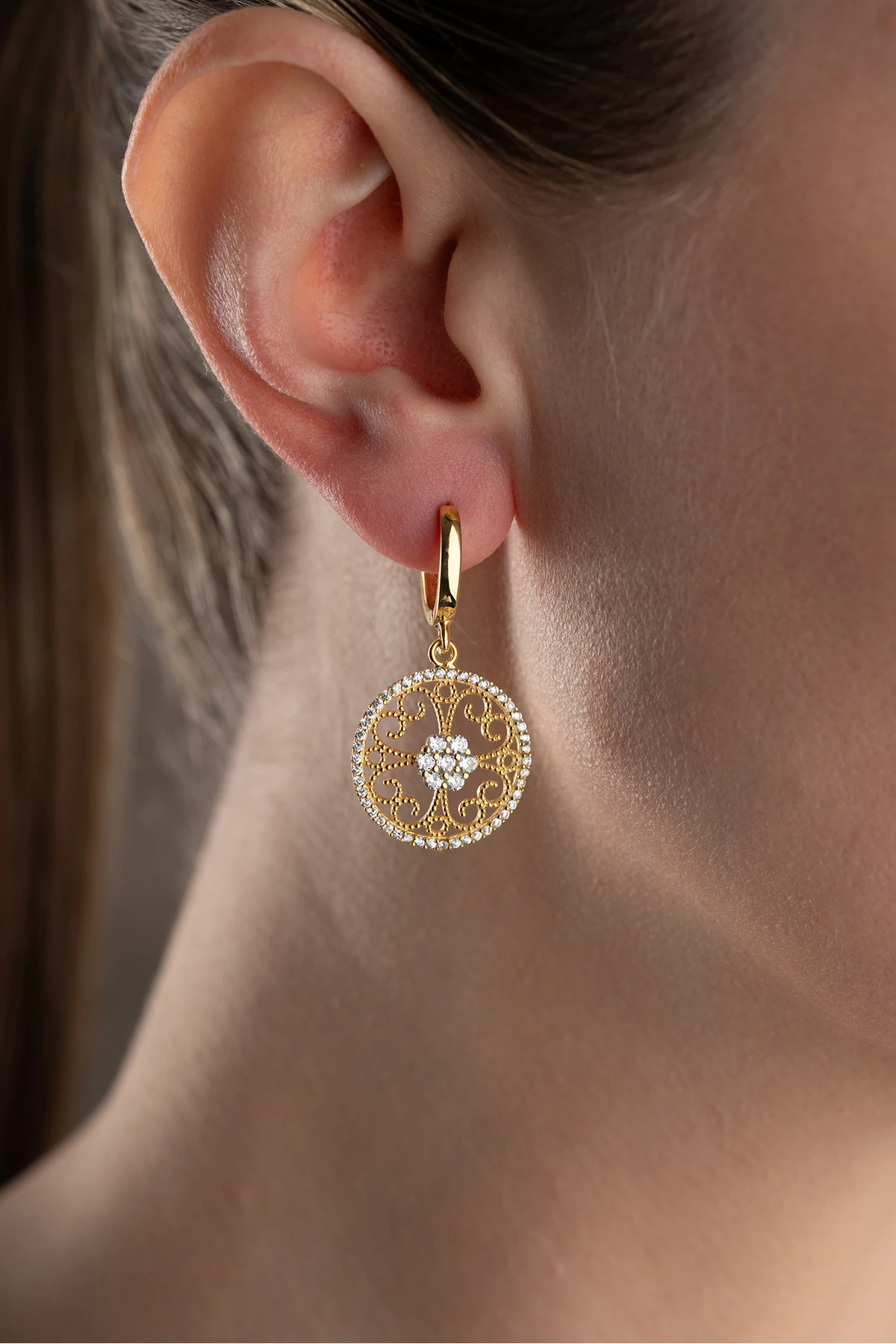 Gümüş Telkari Model Küpe