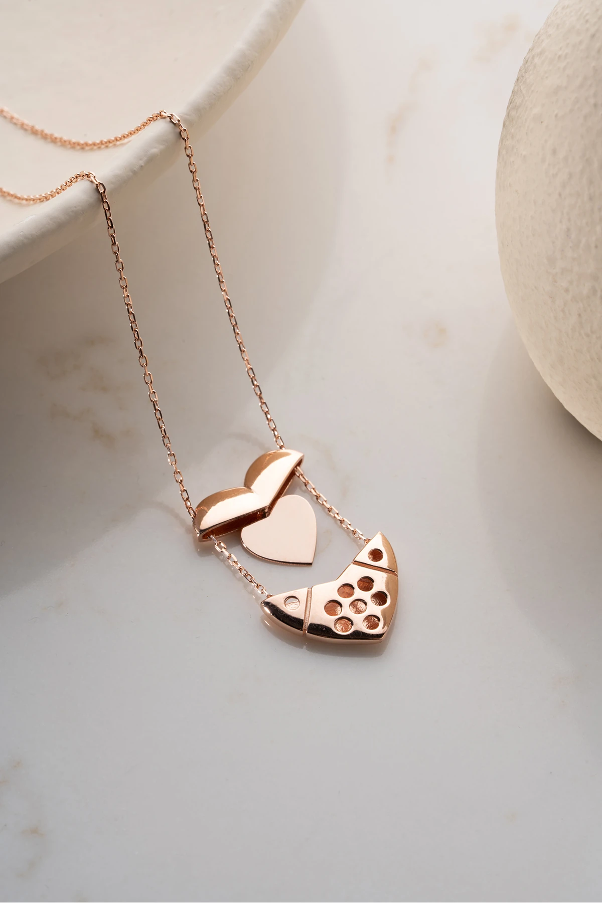 Gümüş İsim Yazılabilen Kalp Kolye