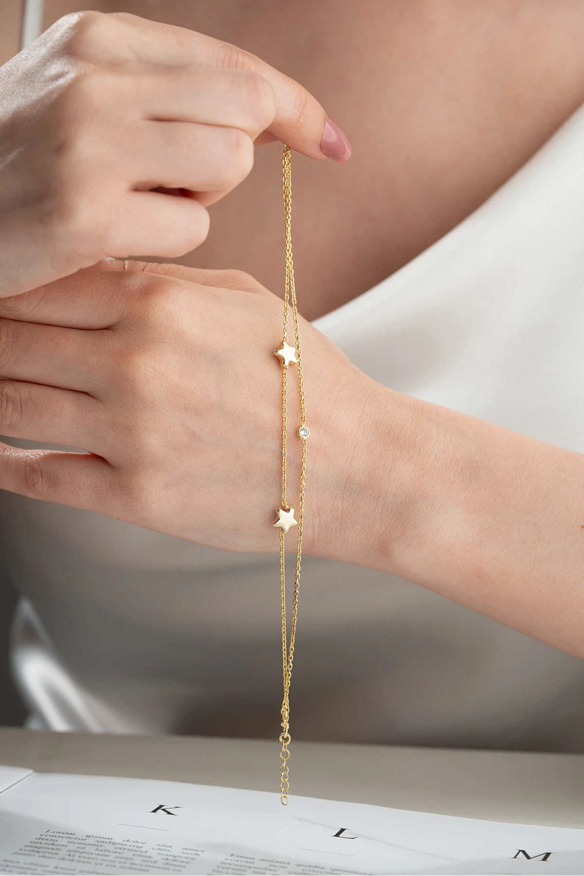 Gümüş Yıldız Model Bileklik