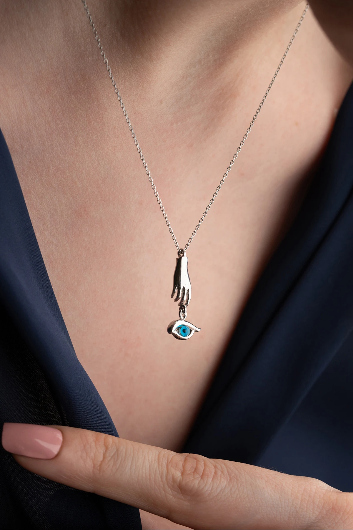 Gümüş Göz Kolye