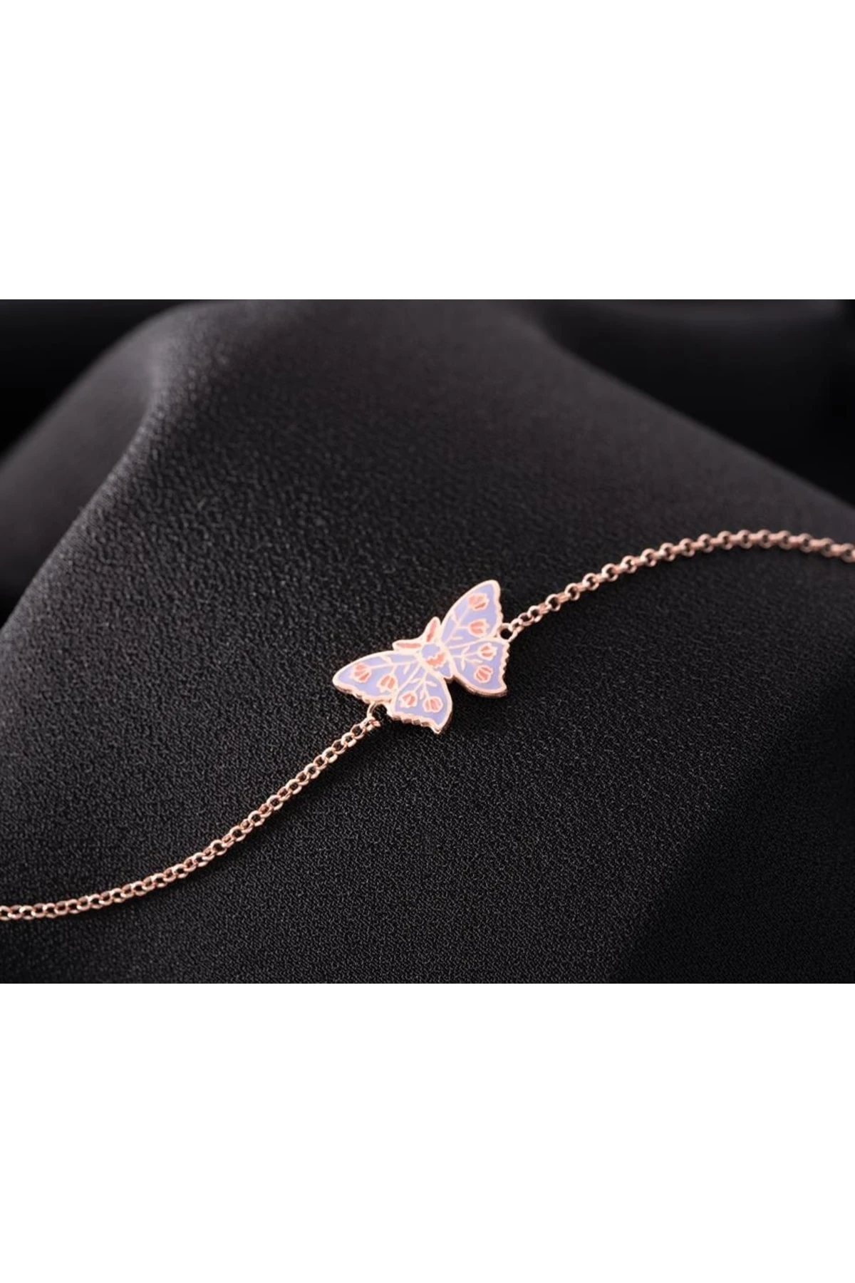 Gümüş Renkli Kelebek Bileklik