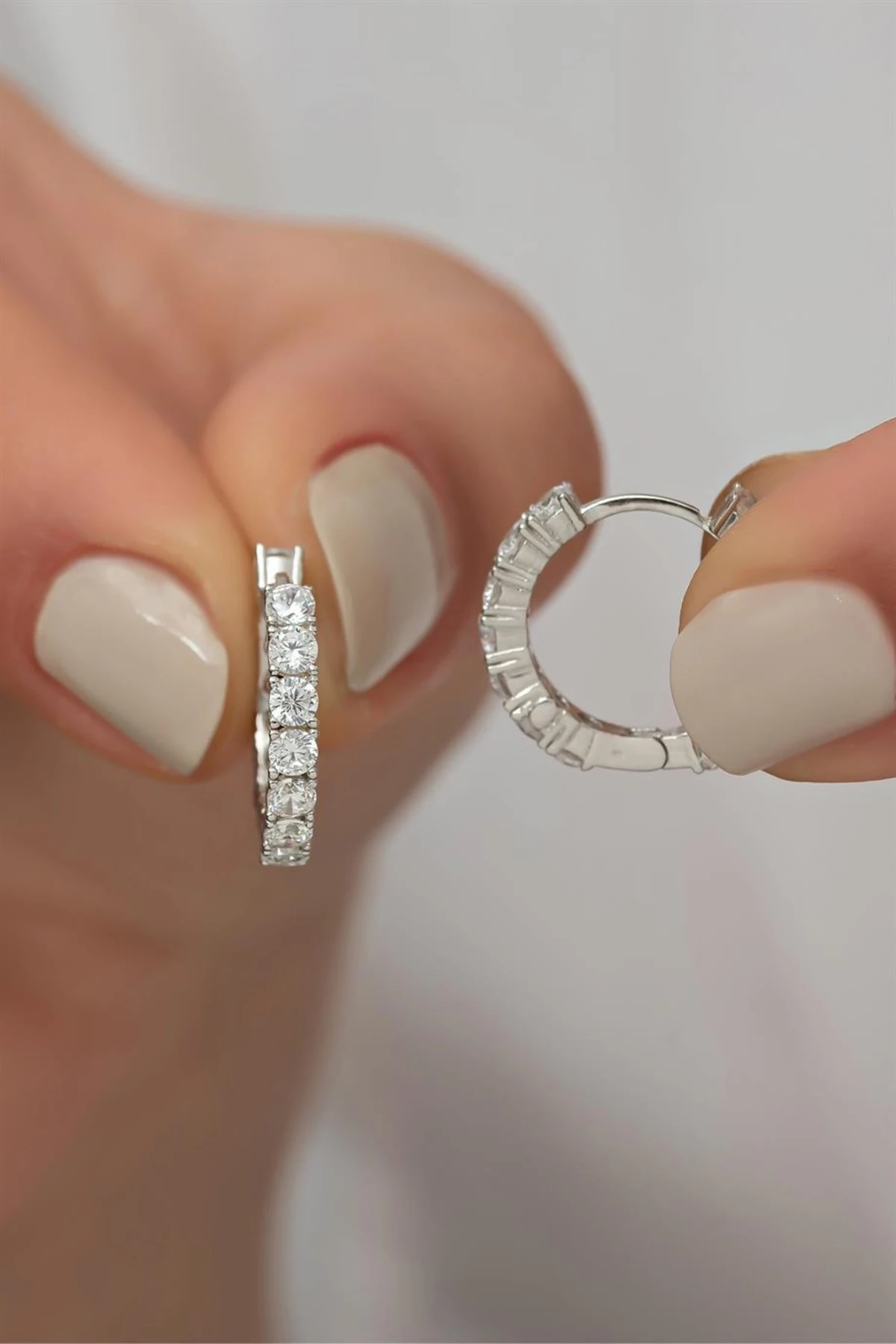 Gümüş Halka Küpe