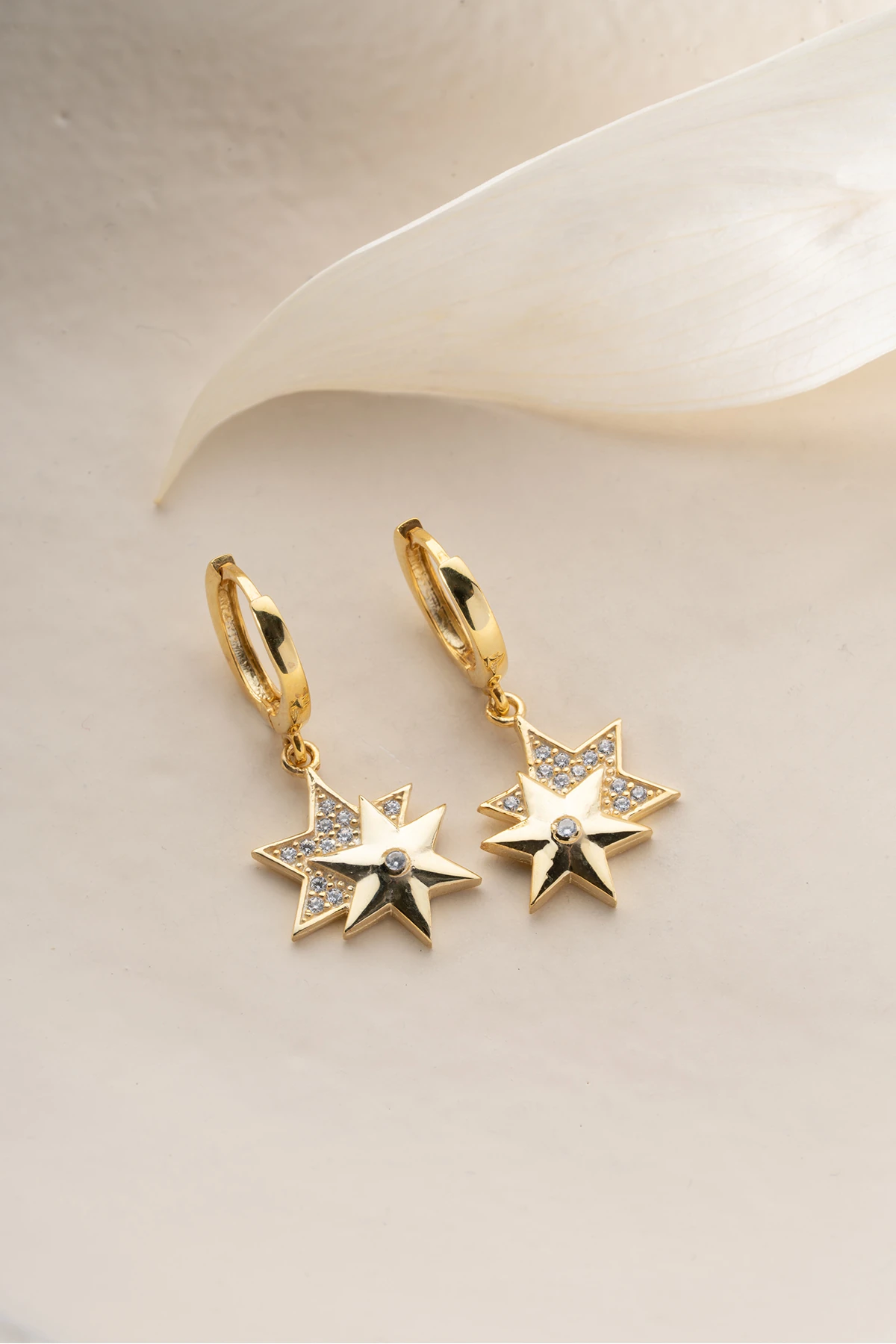 Gümüş Yıldız Küpe