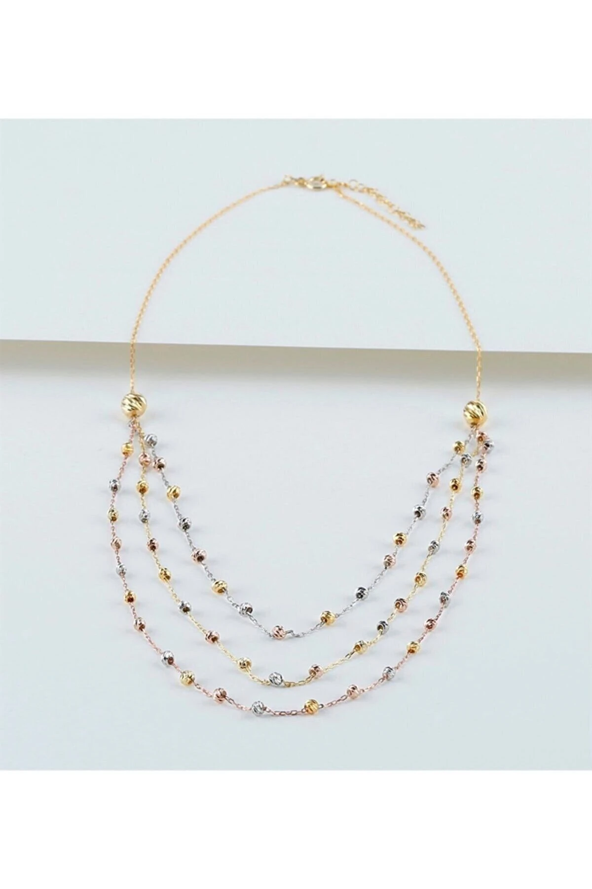 Rose Gold Dorika Gümüş Kolye