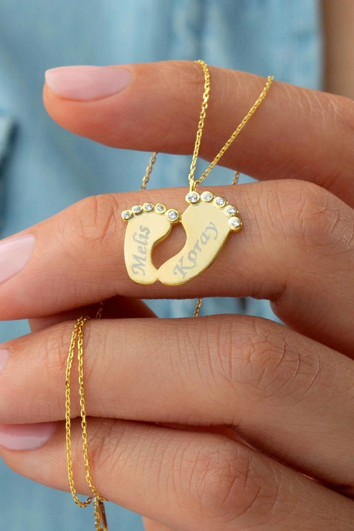 Gümüş Isimli Ayakizi Kolye