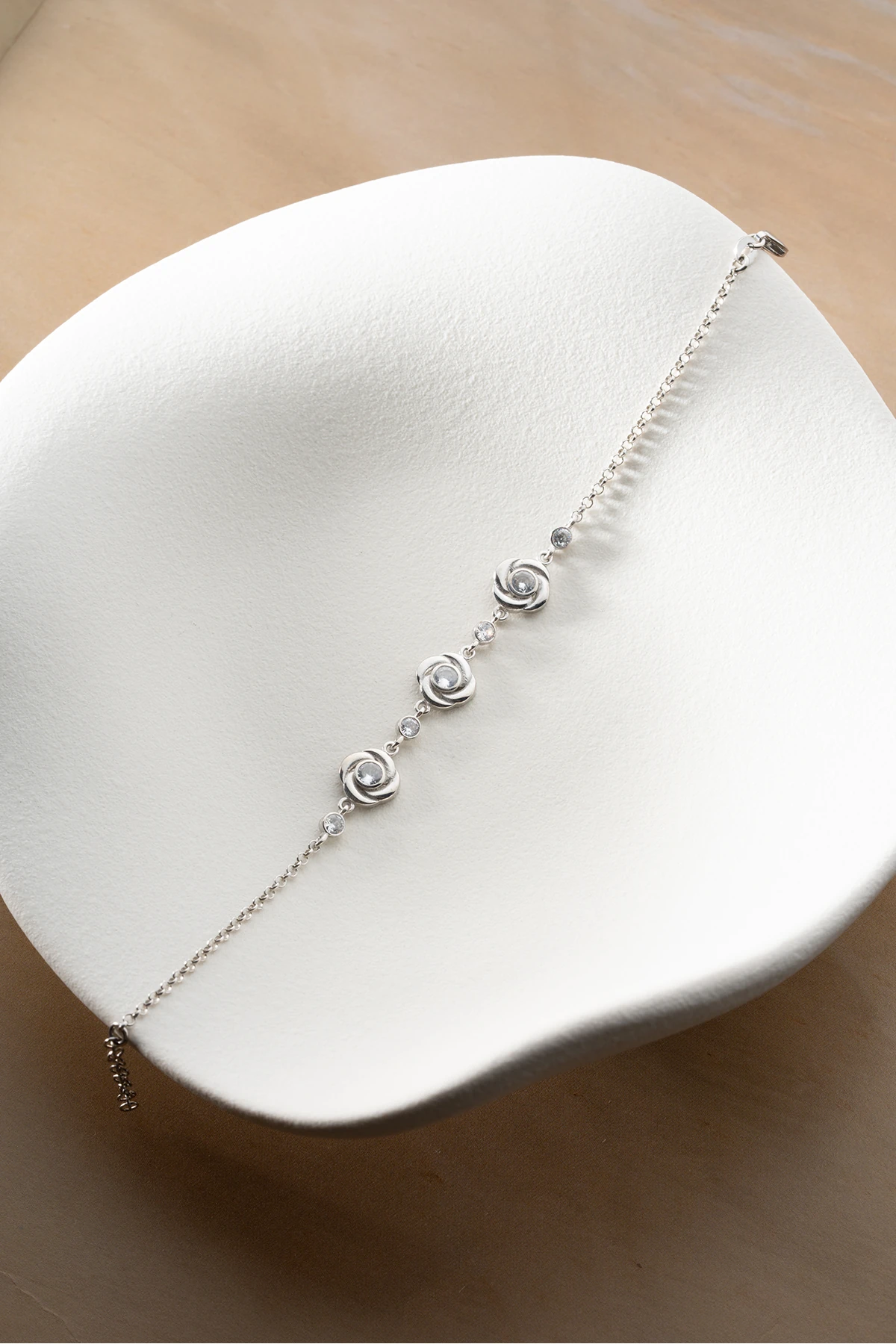 Gümüş Çiçek Bileklik