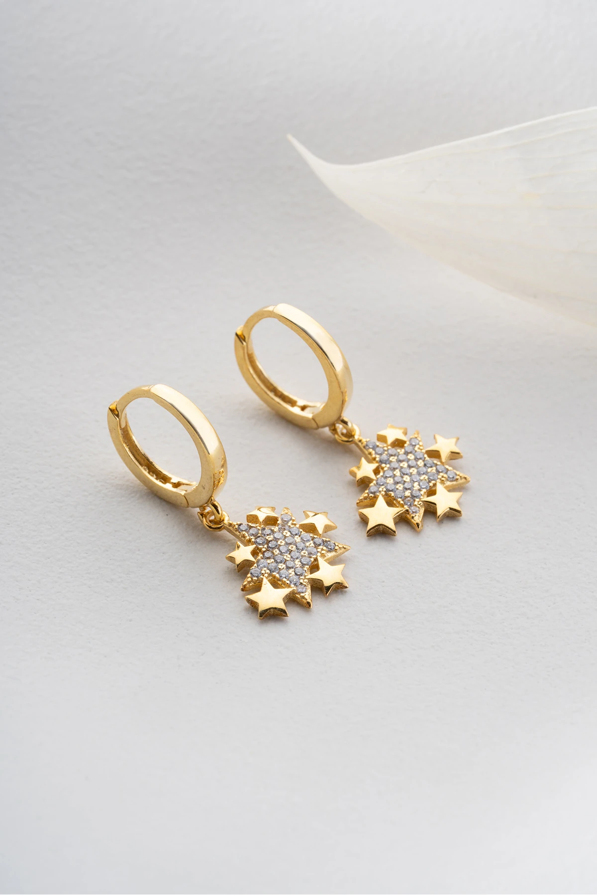 Gümüş Sirius Yıldız Küpe