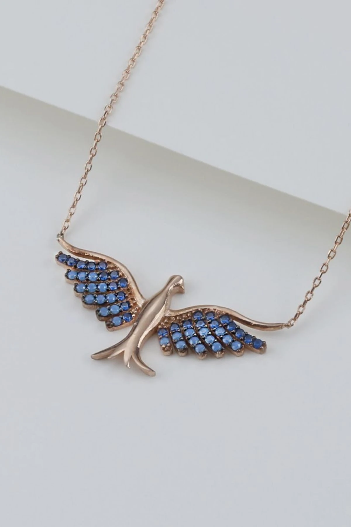 Gümüş Anka Kuşu Kolye