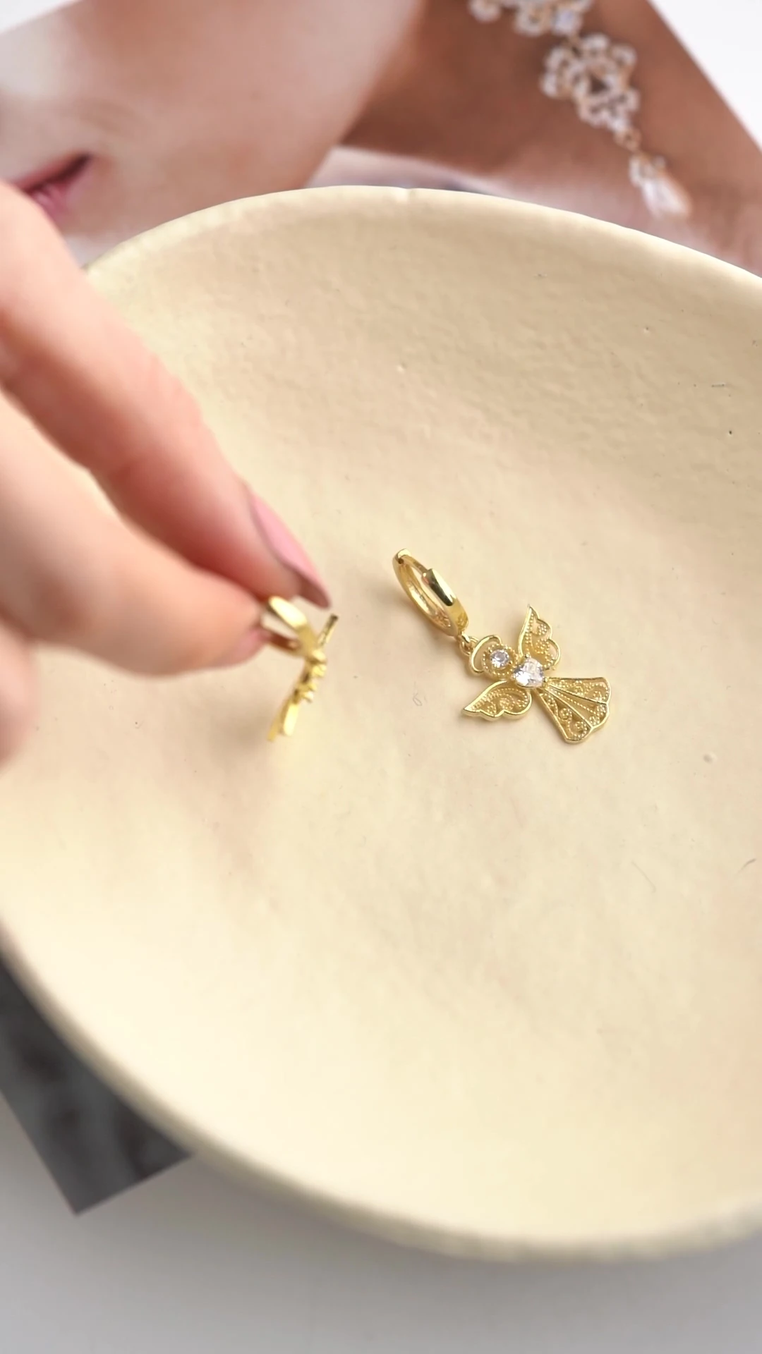 Gümüş Melek Küpe