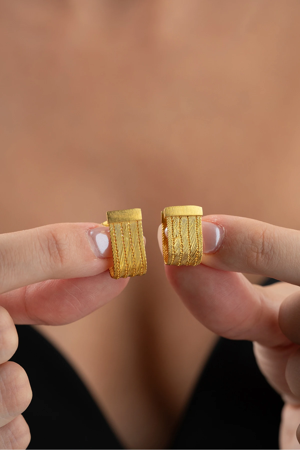 Gümüş Trabzon Hasır Küpe