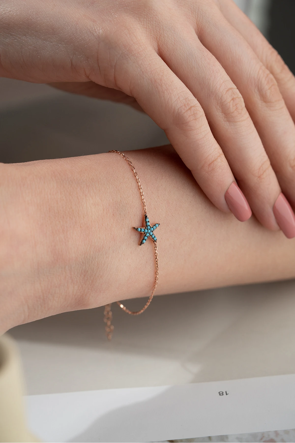 Gümüş Deniz Yıldızı Bileklik