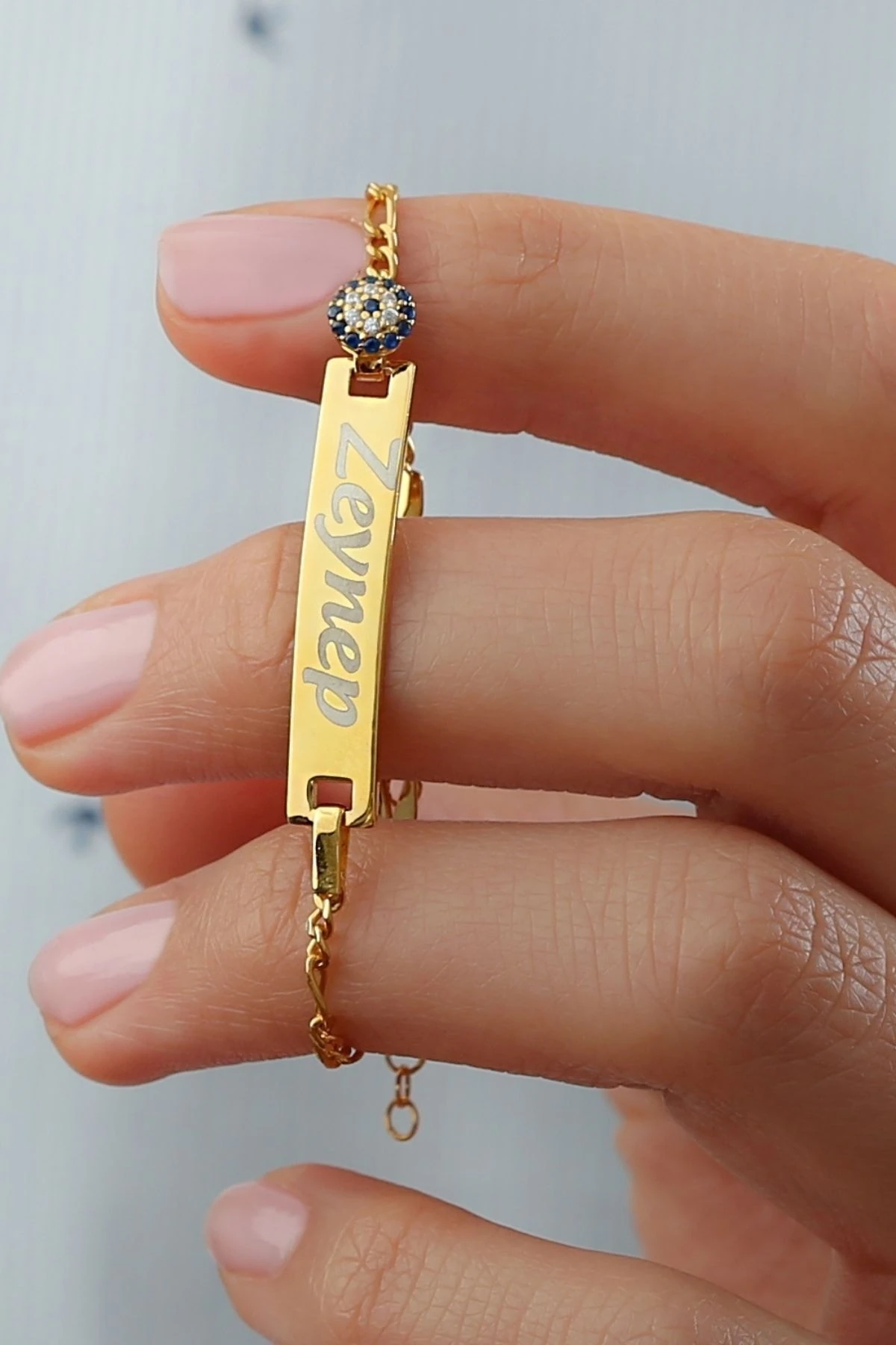 Gümüş Nazarlı Isimli Çocuk Bileklik