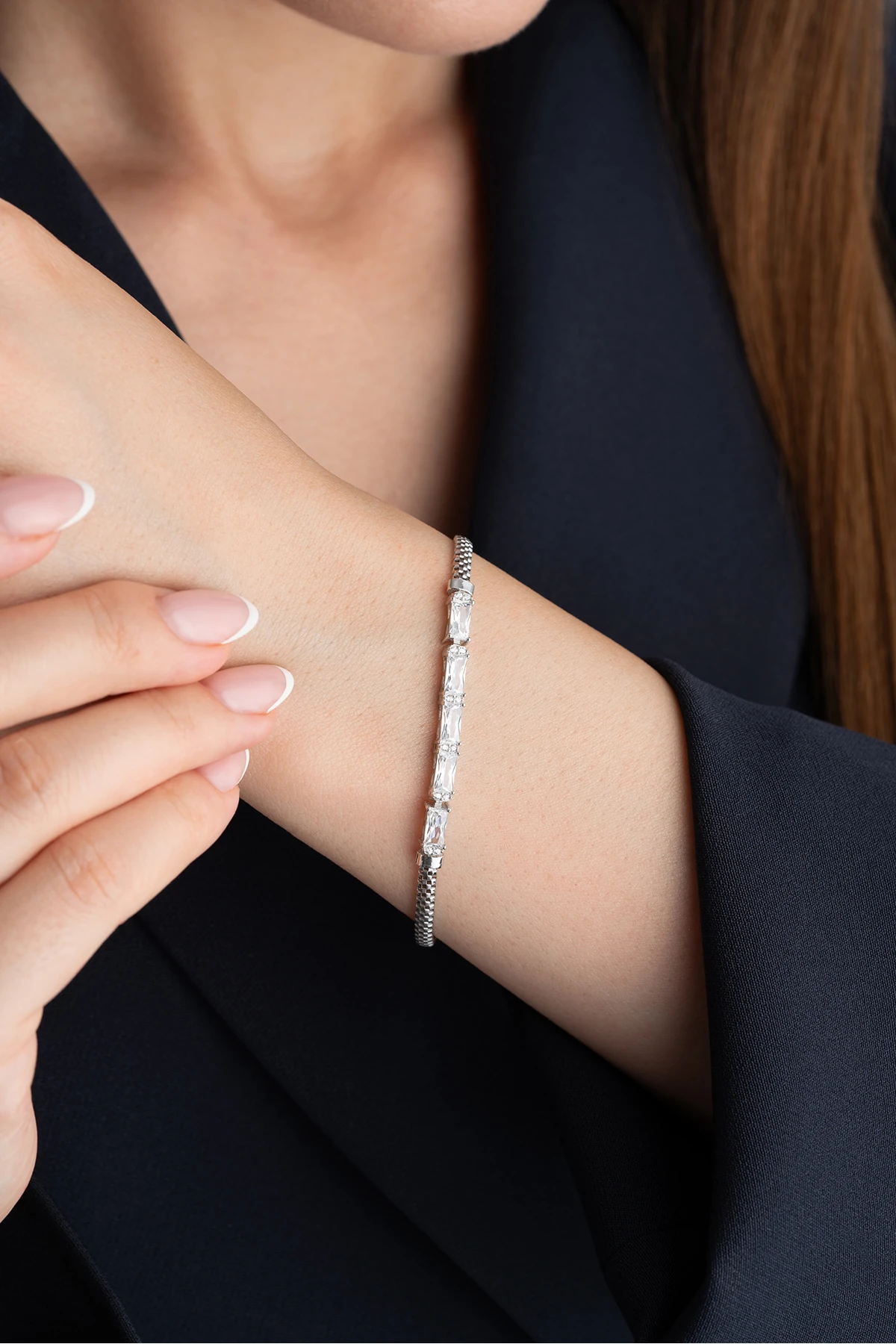 Gümüş Baget Trend Bileklik