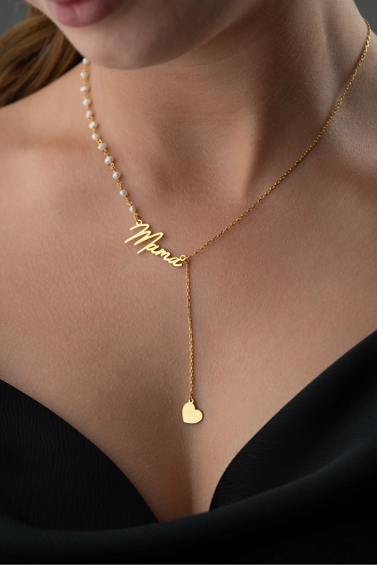 Gümüş Kişiye Özel İncili İsim Kolye