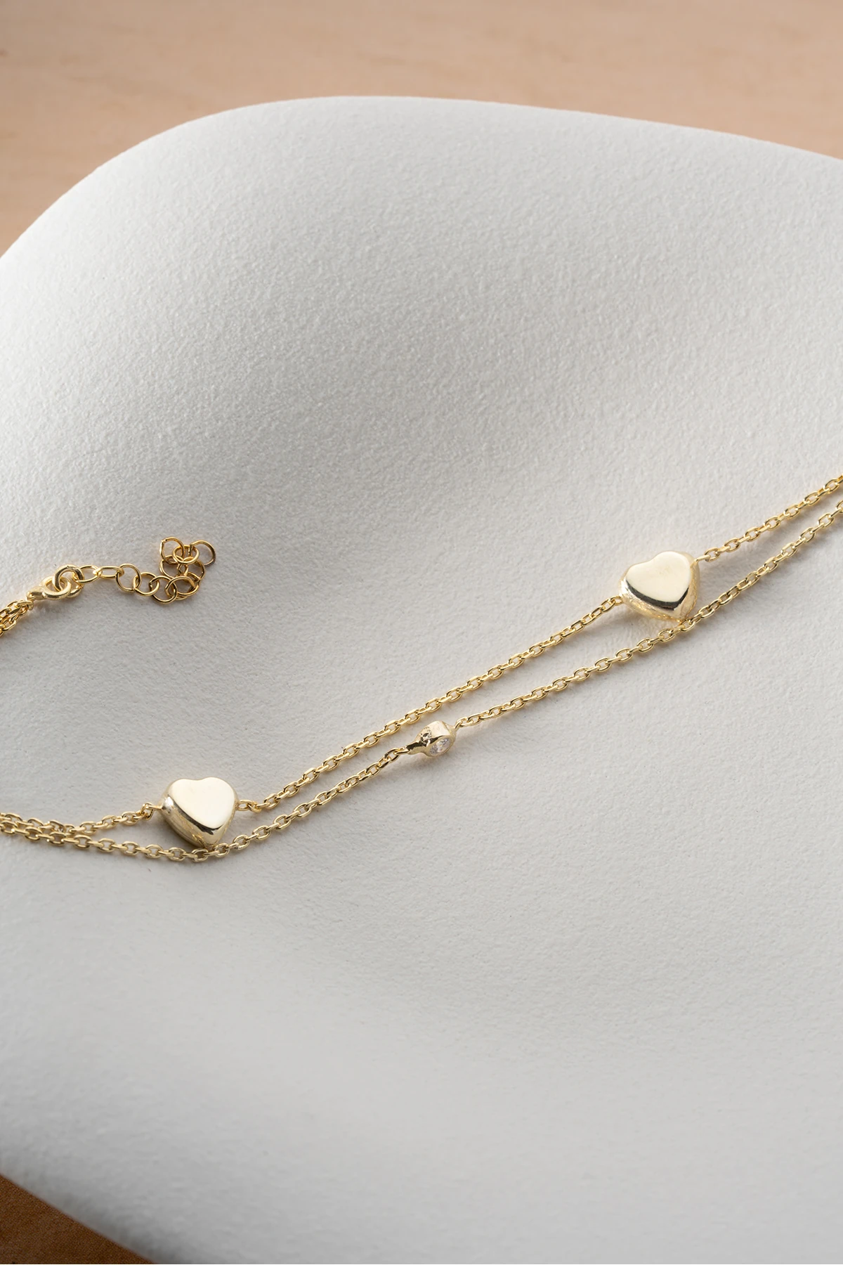 Gümüş Kalpli Model Bileklik