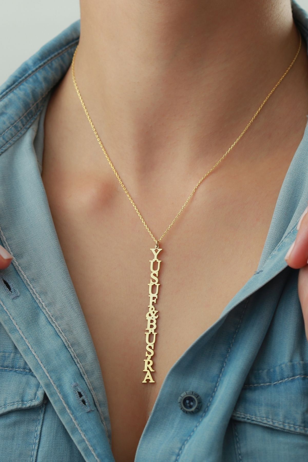 Gümüş Isimli Trend Kolye