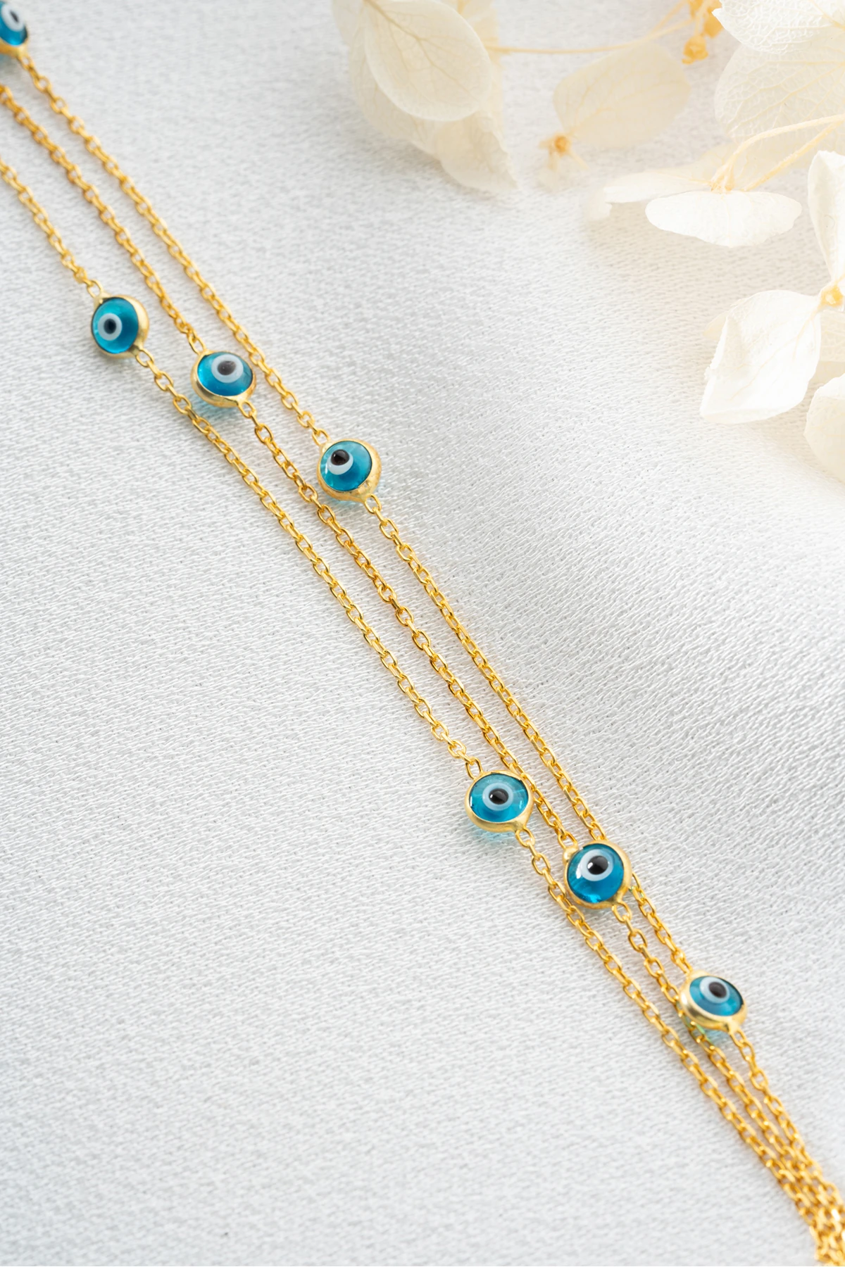 Gümüş Nazarlı Bileklik