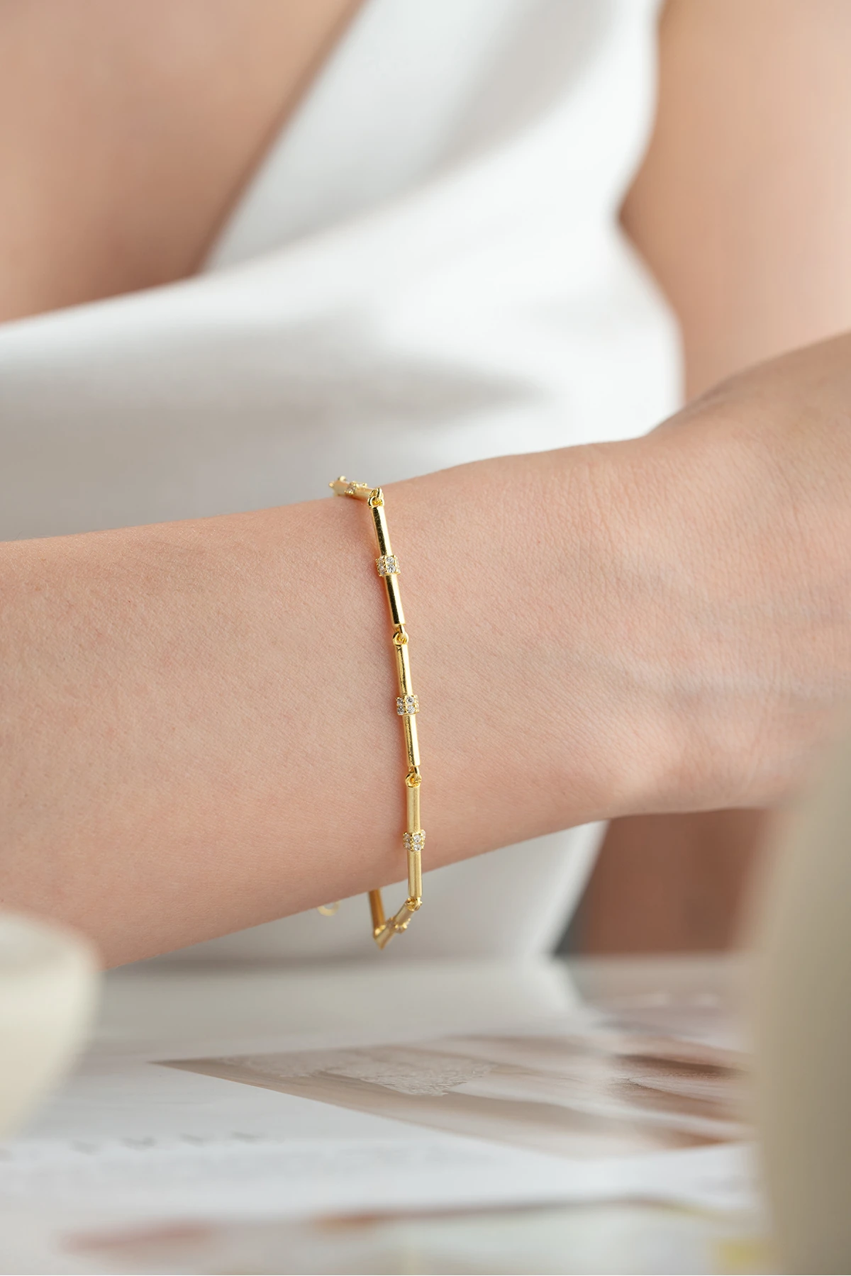 Gümüş Gold Trend Bileklik