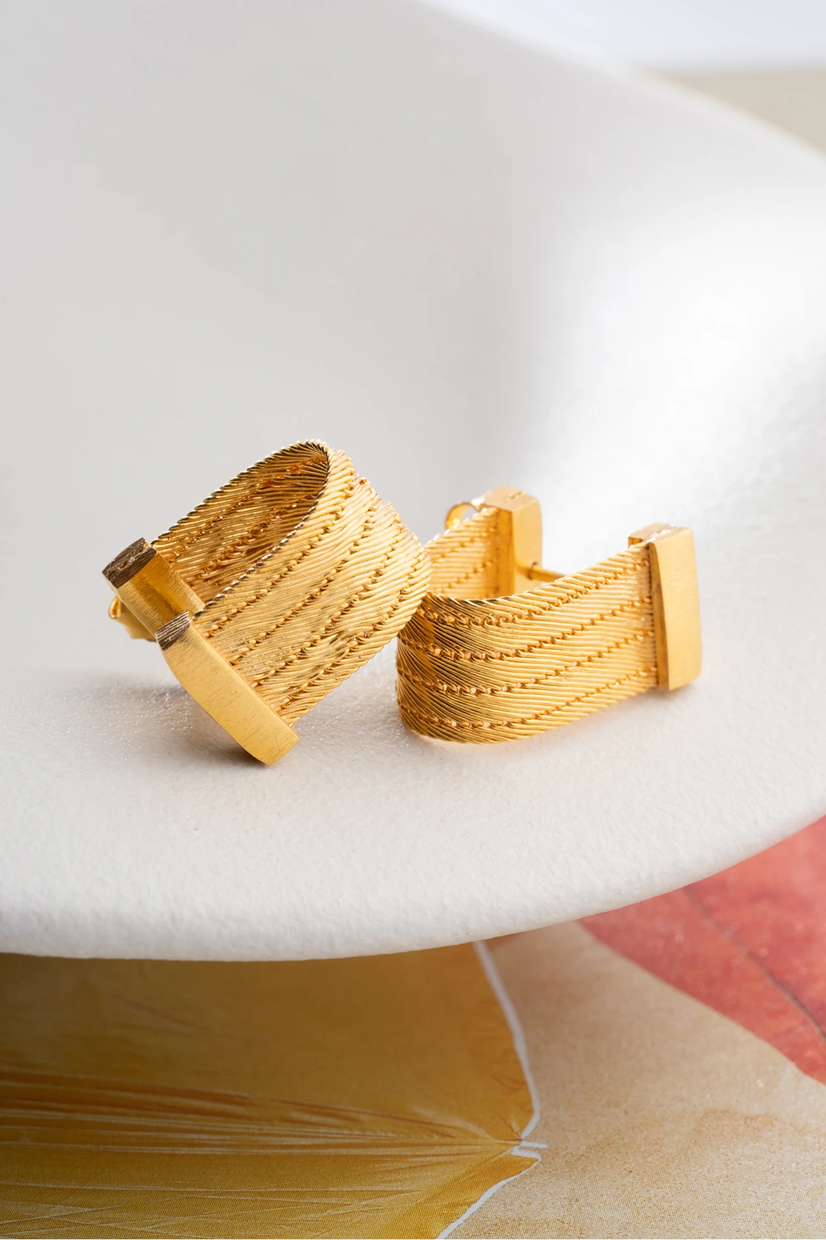 Gümüş Trabzon Hasır Küpe