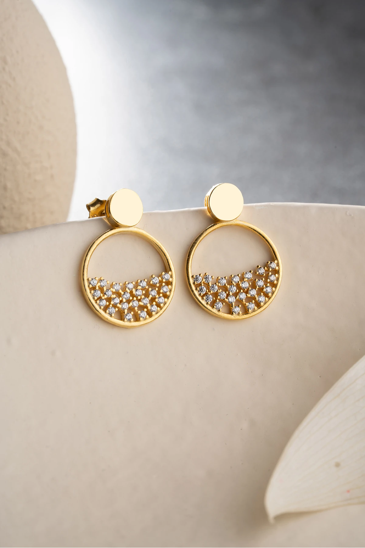 Gümüş Trend Model Küpe