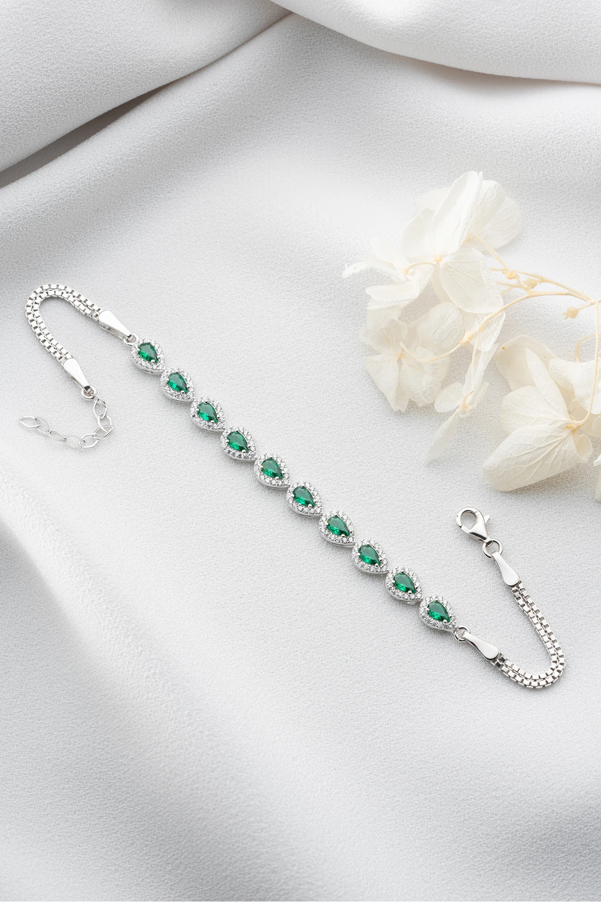 Gümüş Damla Model Suyolu Bileklik