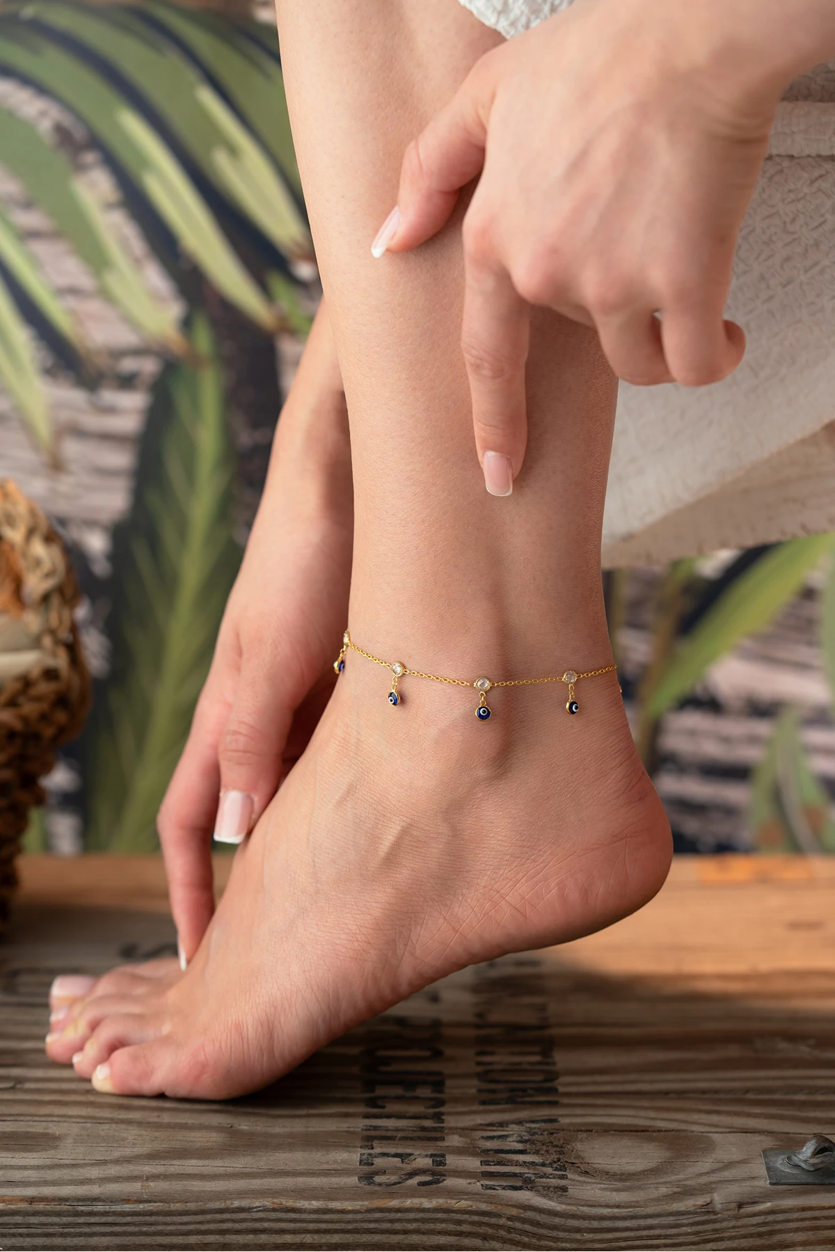 Gümüş Nazar Gözlü Halhal