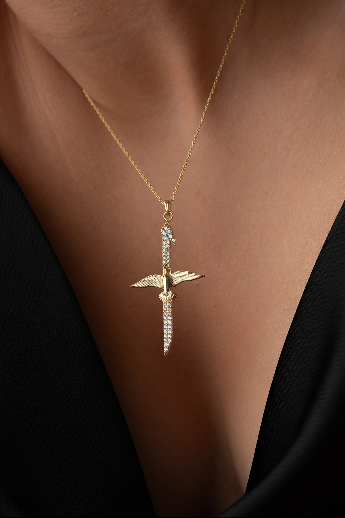 Gümüş Elifvav Kolye