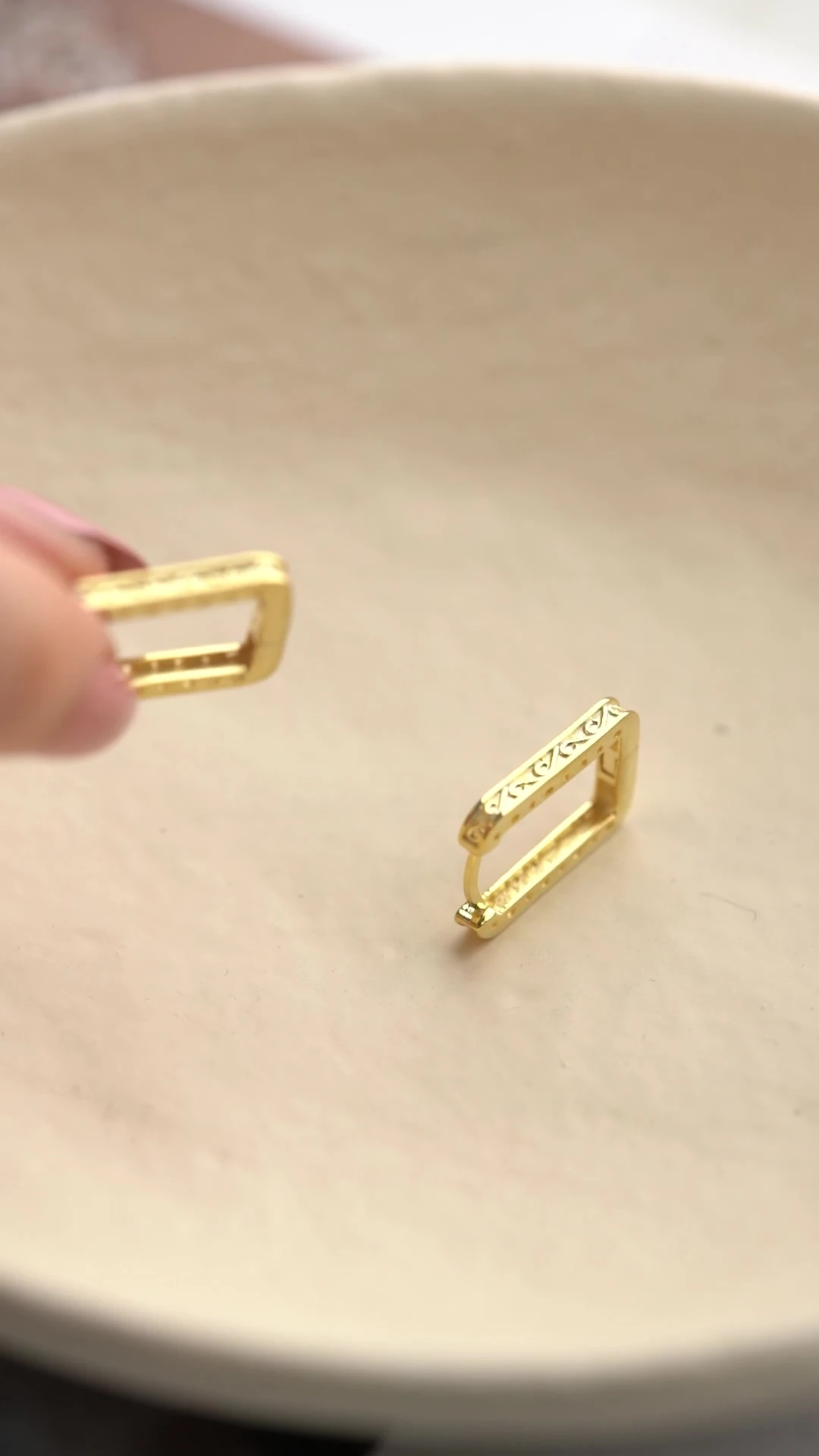 Gümüş Trend Gold Küpe