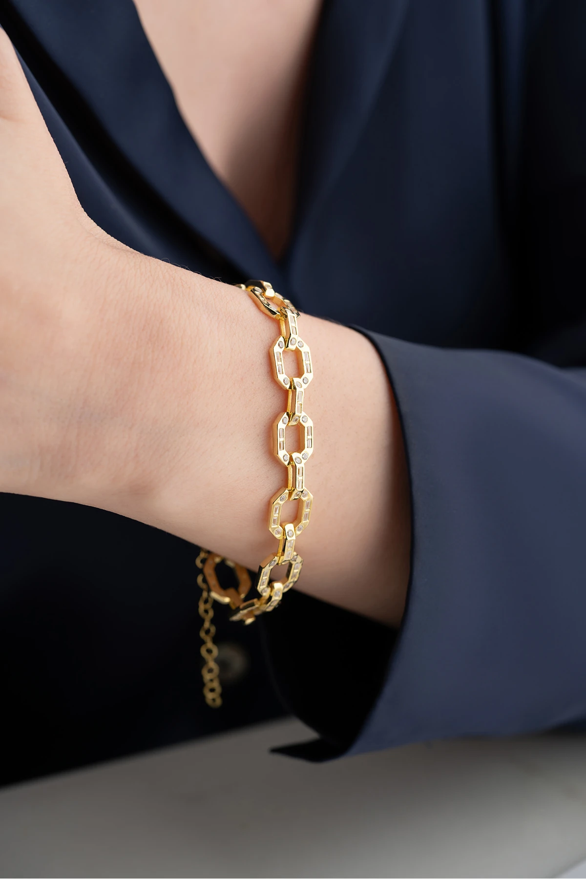 Gümüş Gold Trend Bileklik