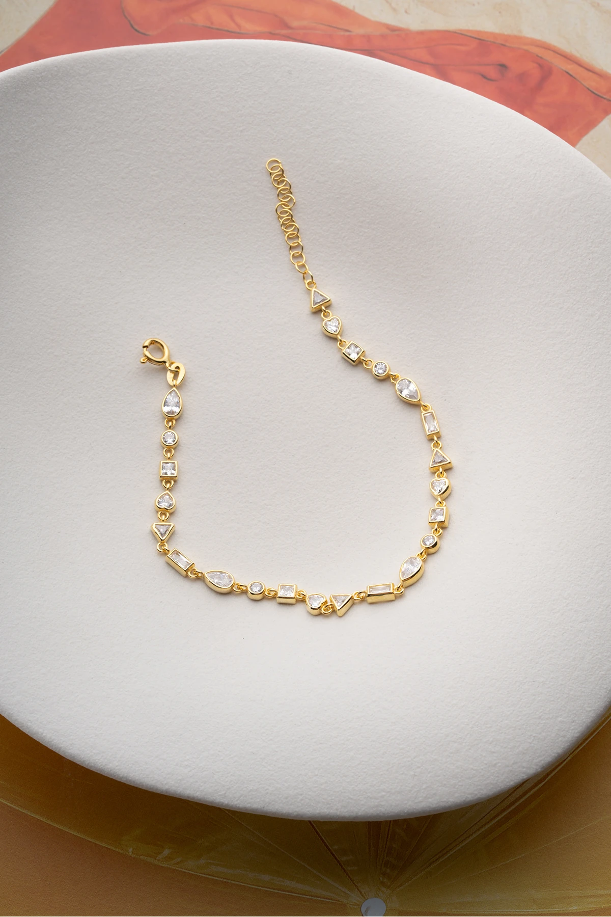 Gümüş Zirkon Taşlı Bileklik