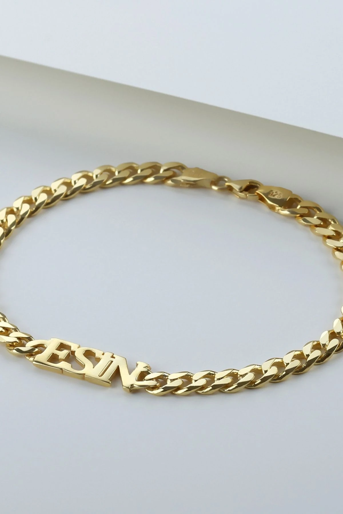 Gümüş Isimli Zincir Bileklik