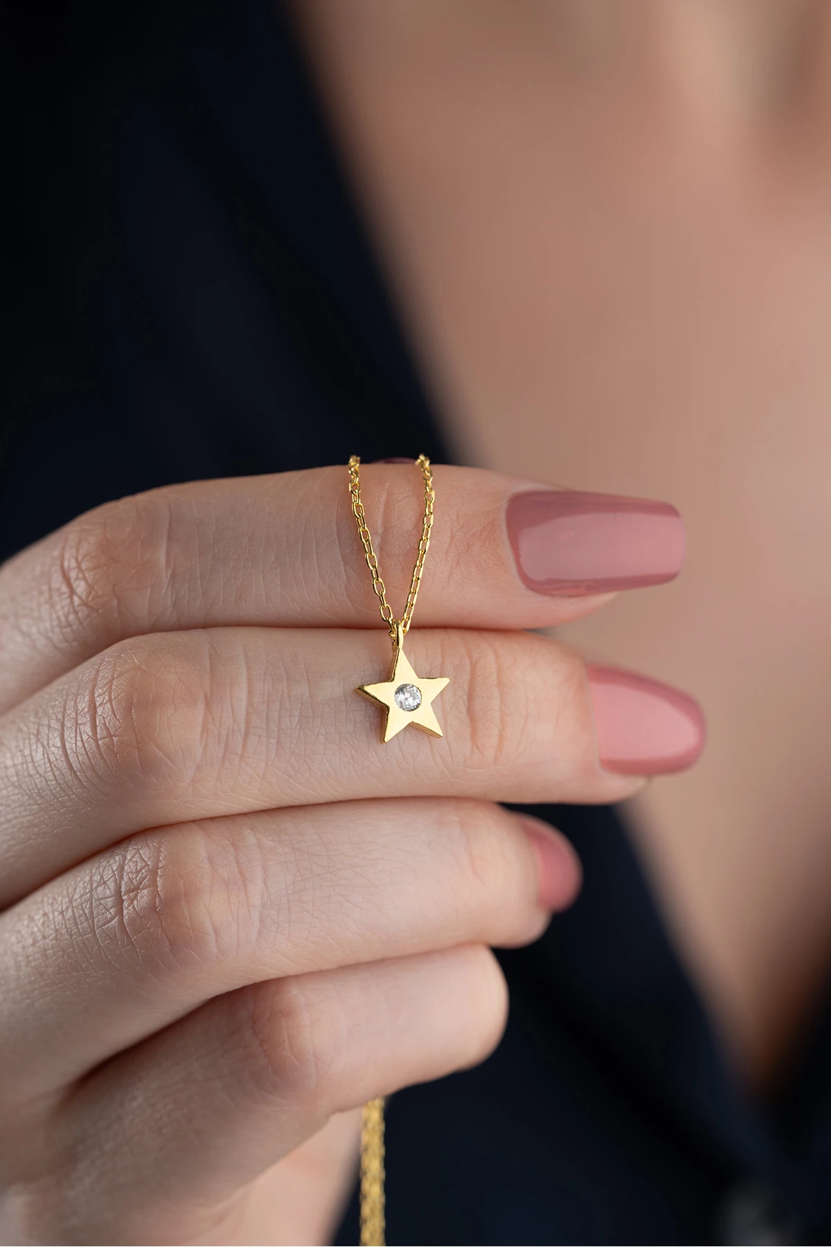 Gümüş Yıldız Kolye