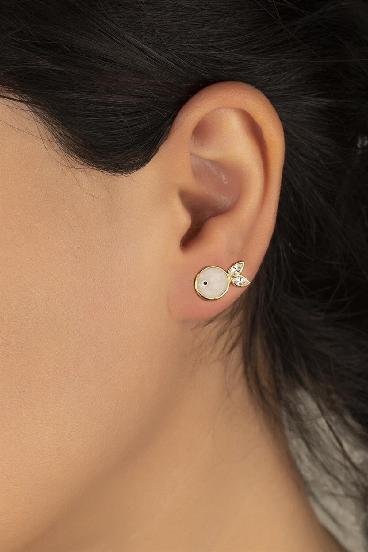 Gümüş Balık Küpe