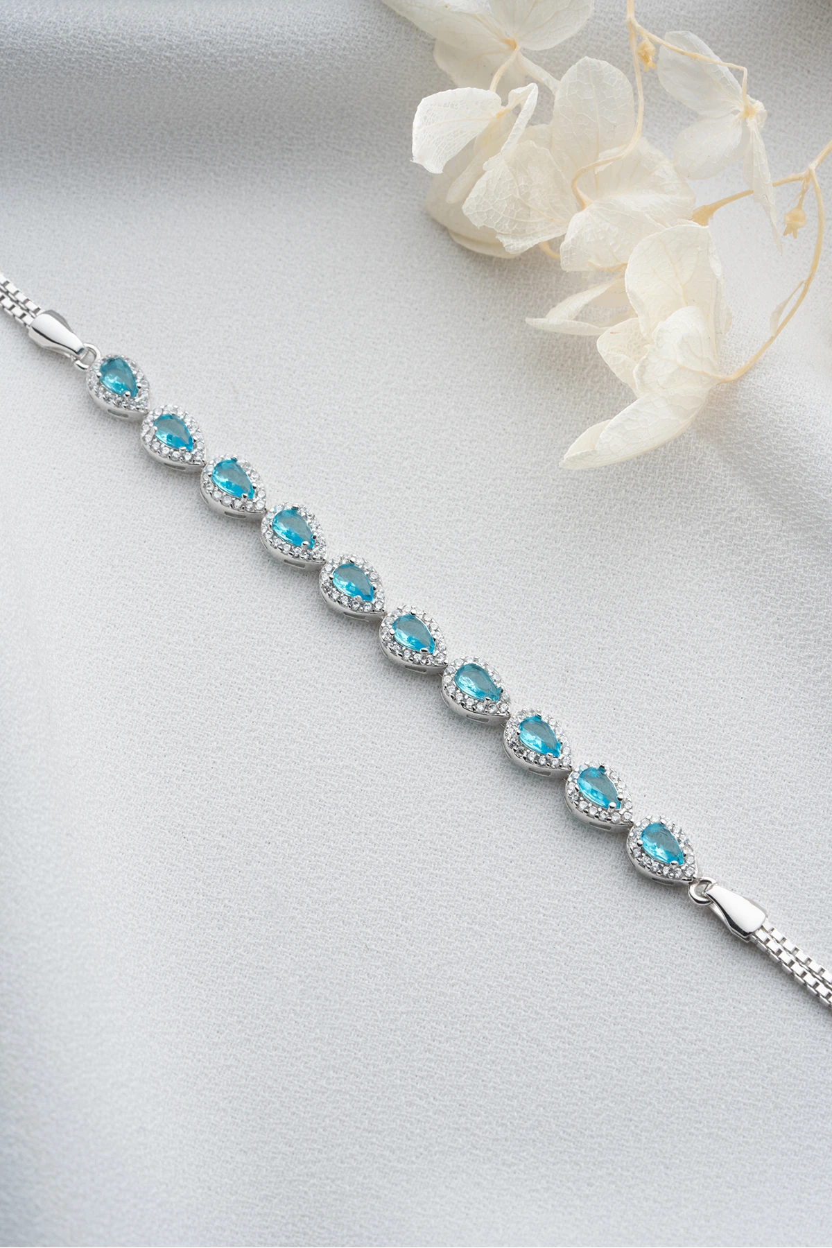 Gümüş Damla Model Suyolu Bileklik