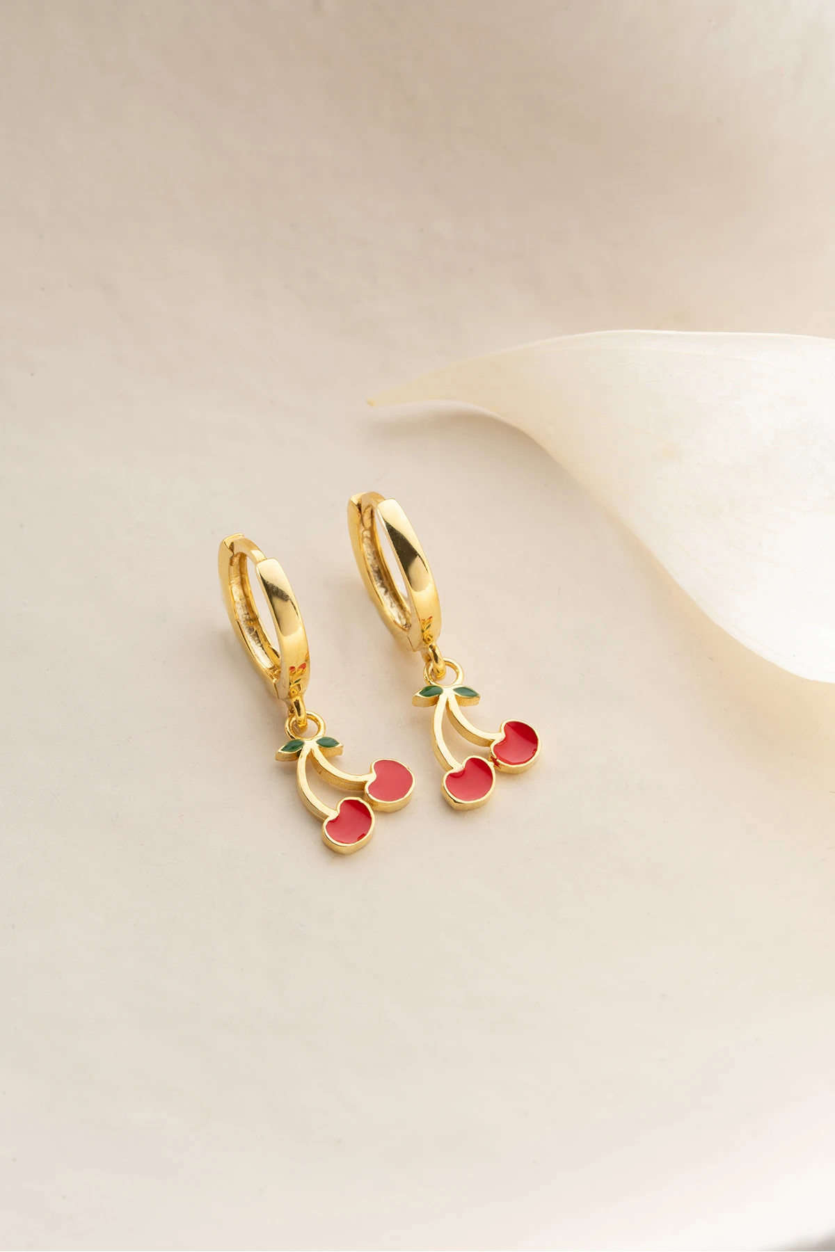 Gümüş Kiraz Çocuk Küpe