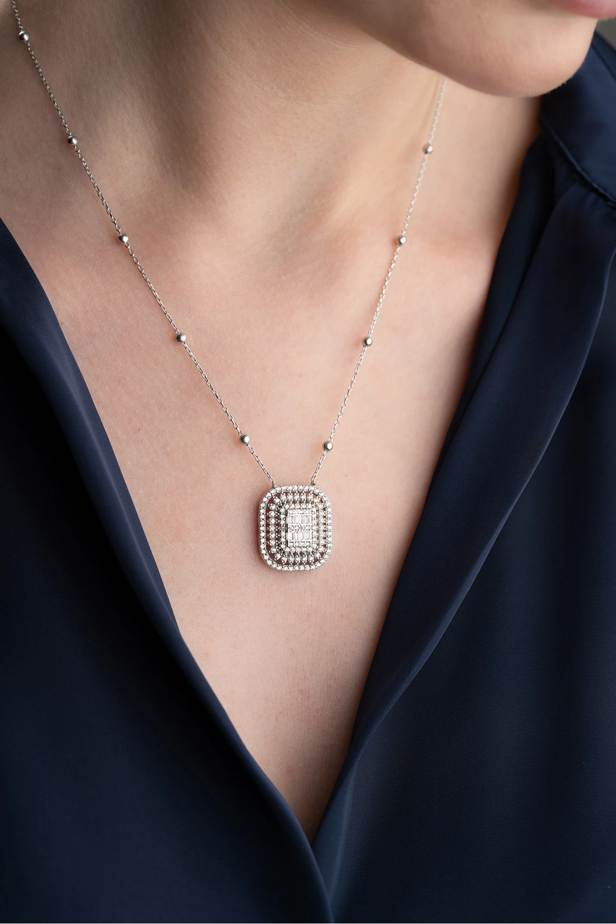 Gümüş Baget Kolye