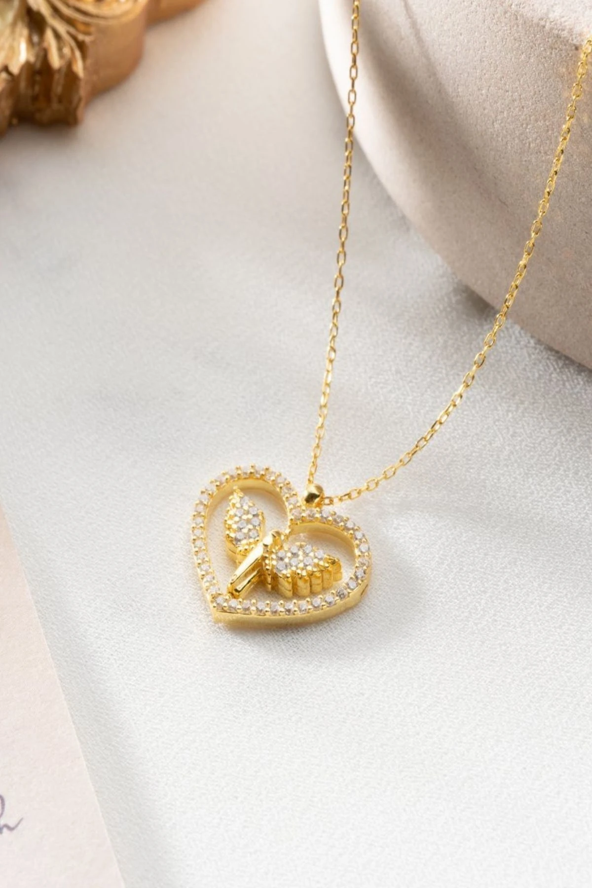 Gümüş Çift Taraflı Mikail Dönence Kolye