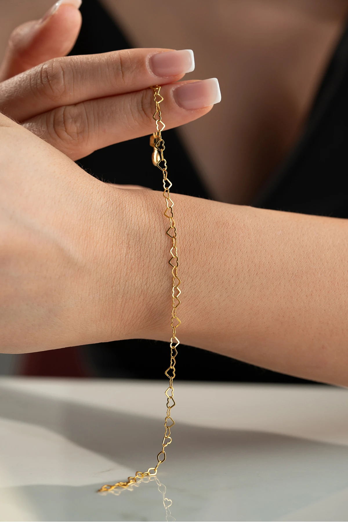 Gümüş Kapli Zincir Bileklik