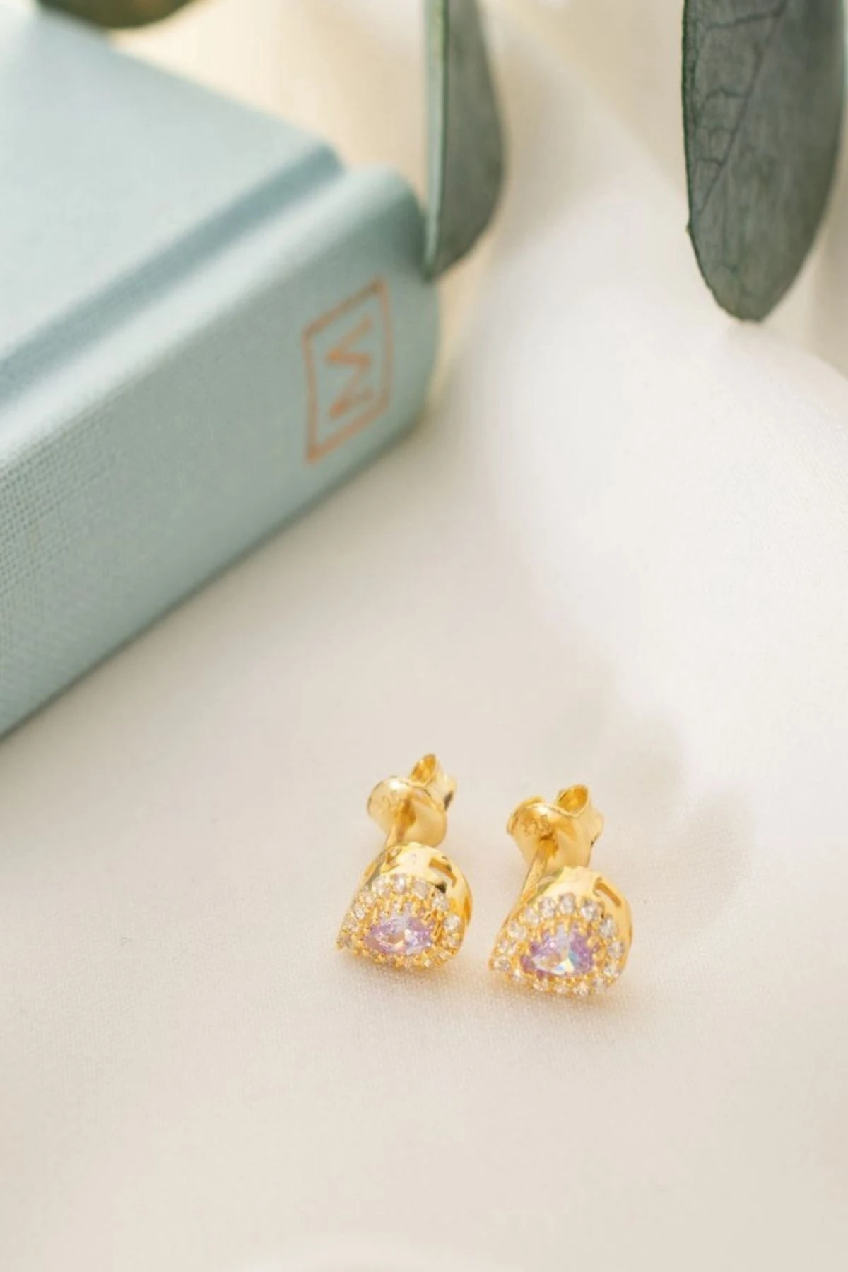 Gümüş Haziran Ayı Doğum Taşı ( Alexsandrite ) Damla Küpe