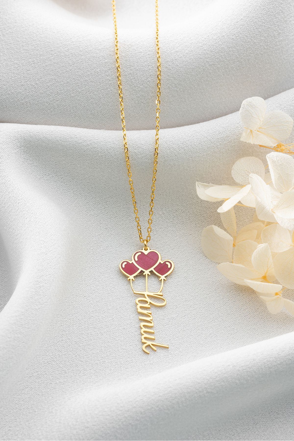 Gümüş İsimli Balon Kolye