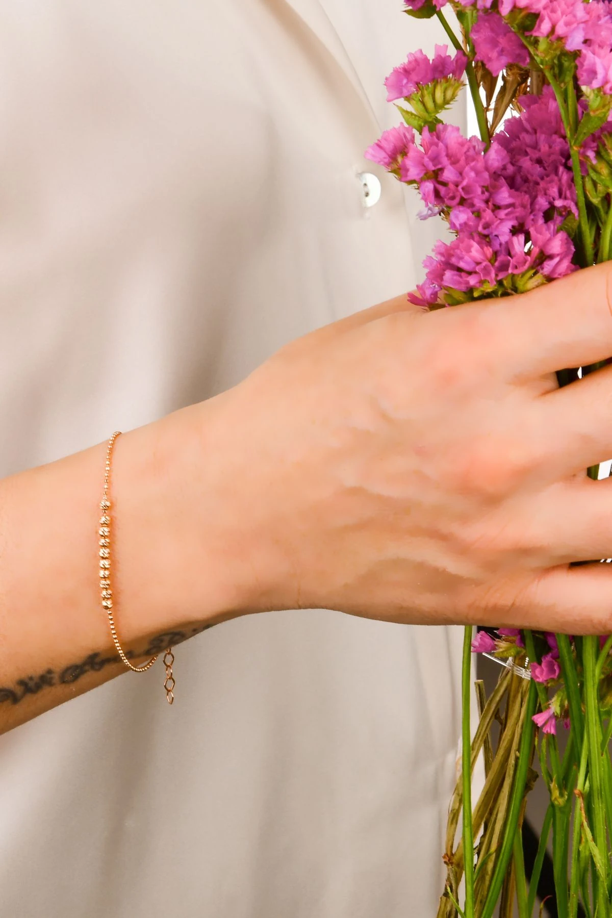 Dorika Model Gümüş Bileklik