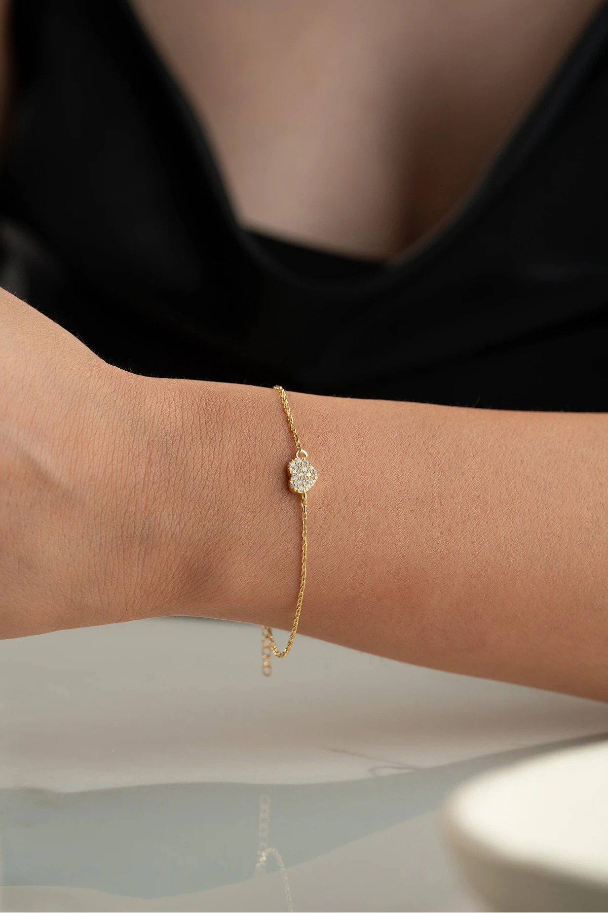 Gümüş Kalpli Bileklik