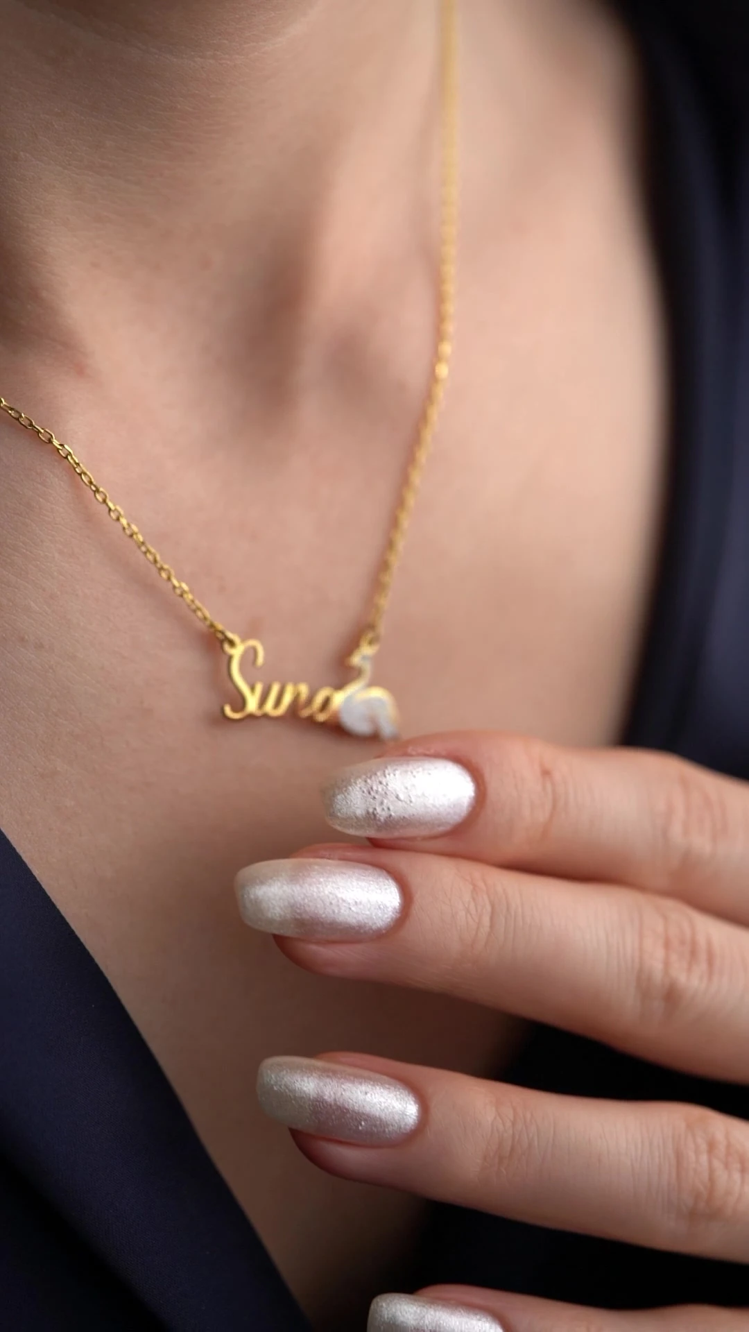 Gümüş İsimli Kuğu Kolye