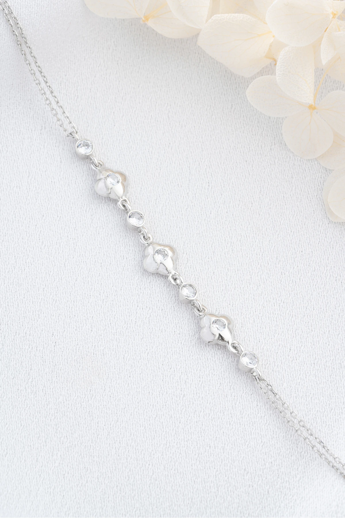 Gümüş Çiçek Bileklik