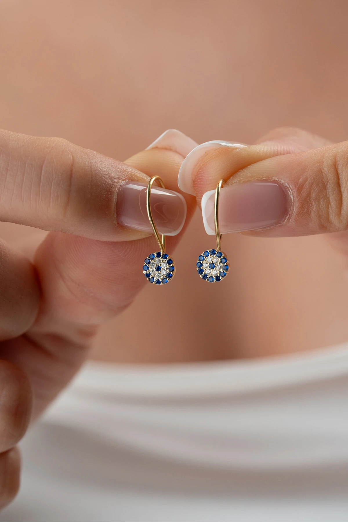 Gümüş Çocuk Nazar Küpe