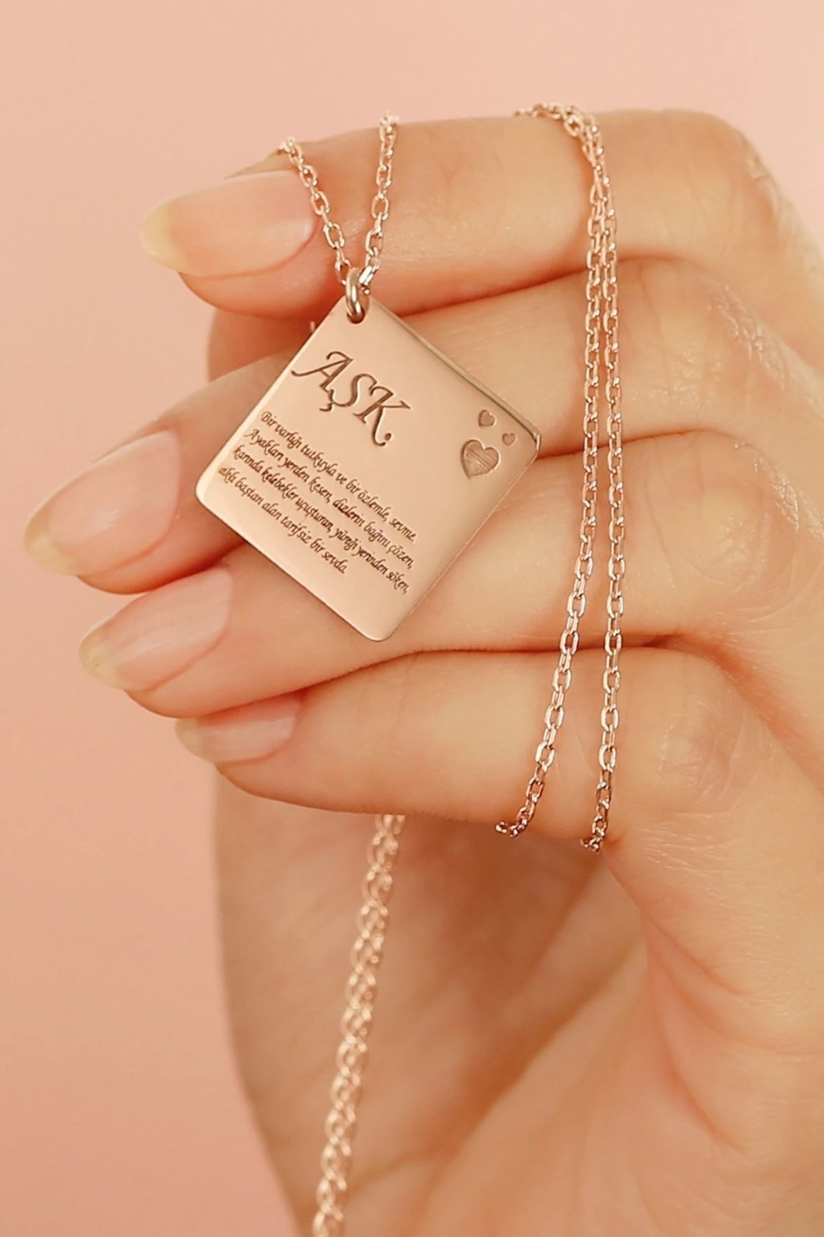 Gümüş Aşk Kolyesi