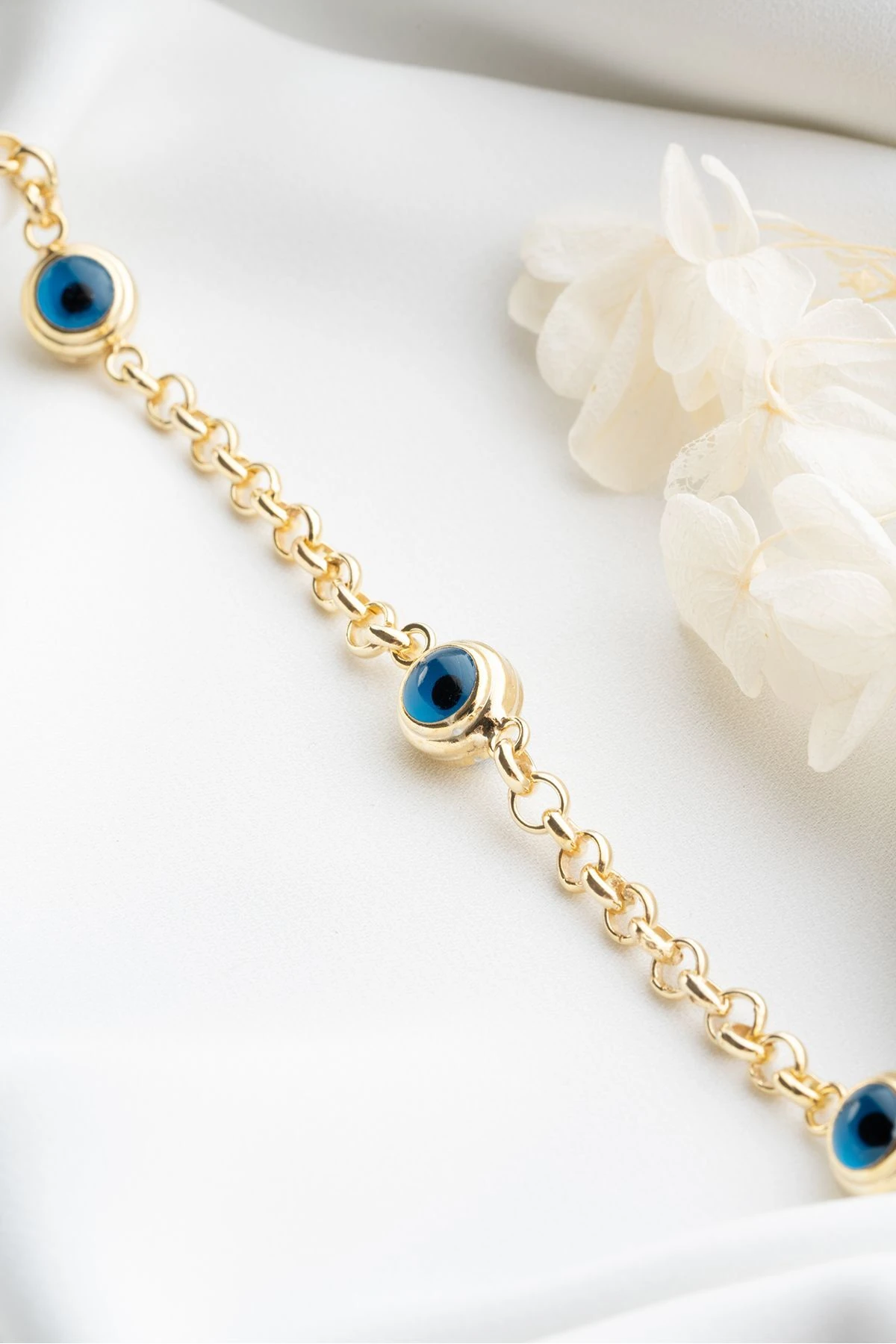 Gümüş Göz Nazarlı Bileklik