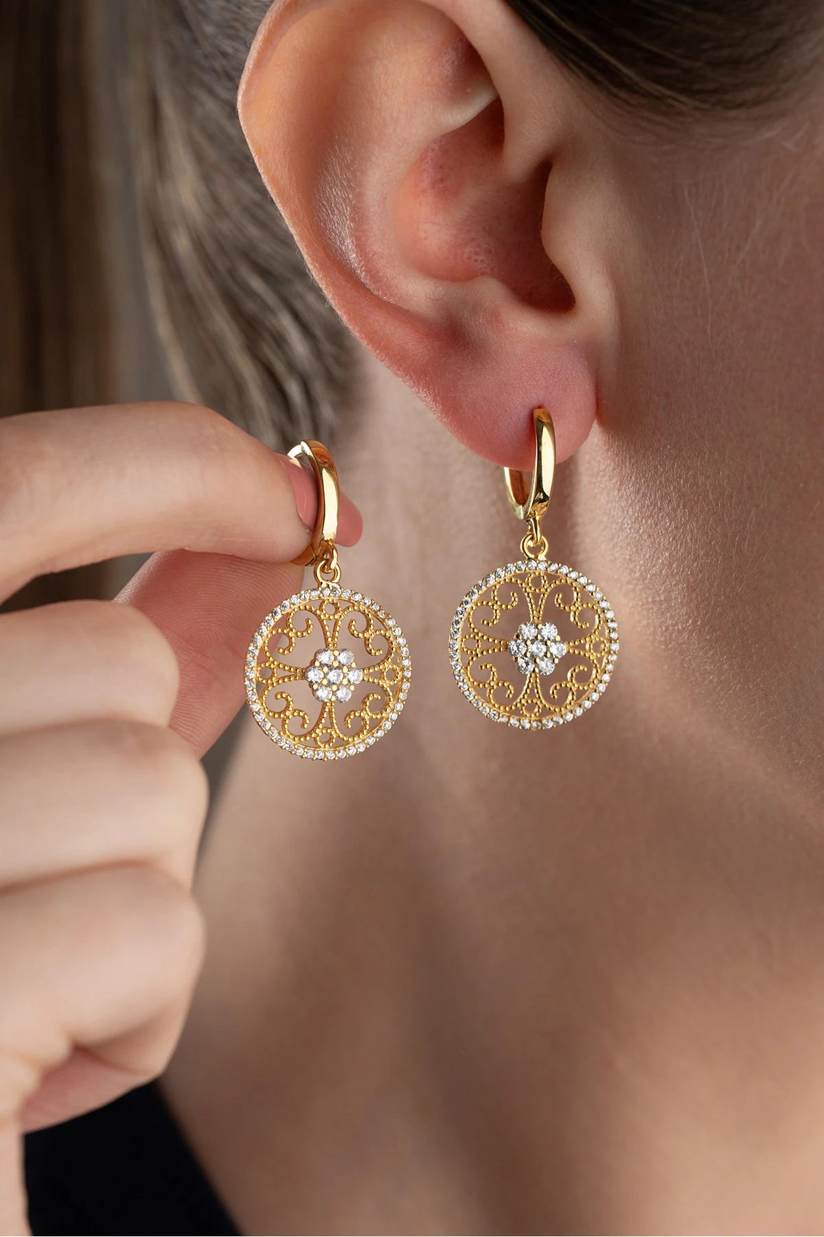 Gümüş Telkari Model Küpe