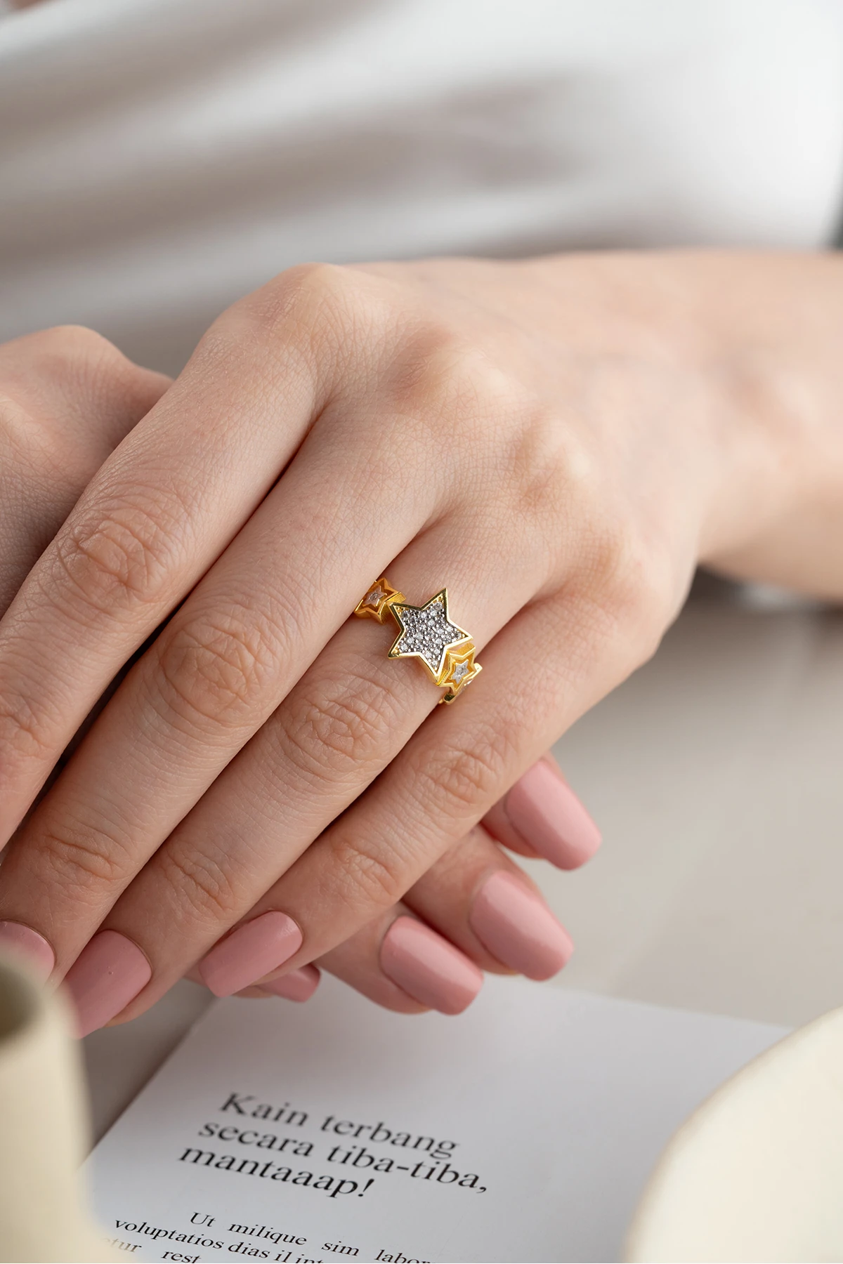 Gümüş Yıldız Yüzük